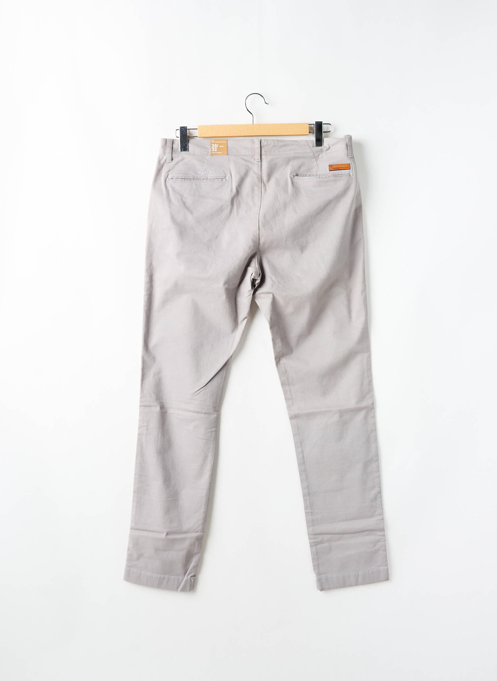 Chino kelnė tamprumas normala dydis pilka KNOWLEDGE COTTON APPAREL vyras
