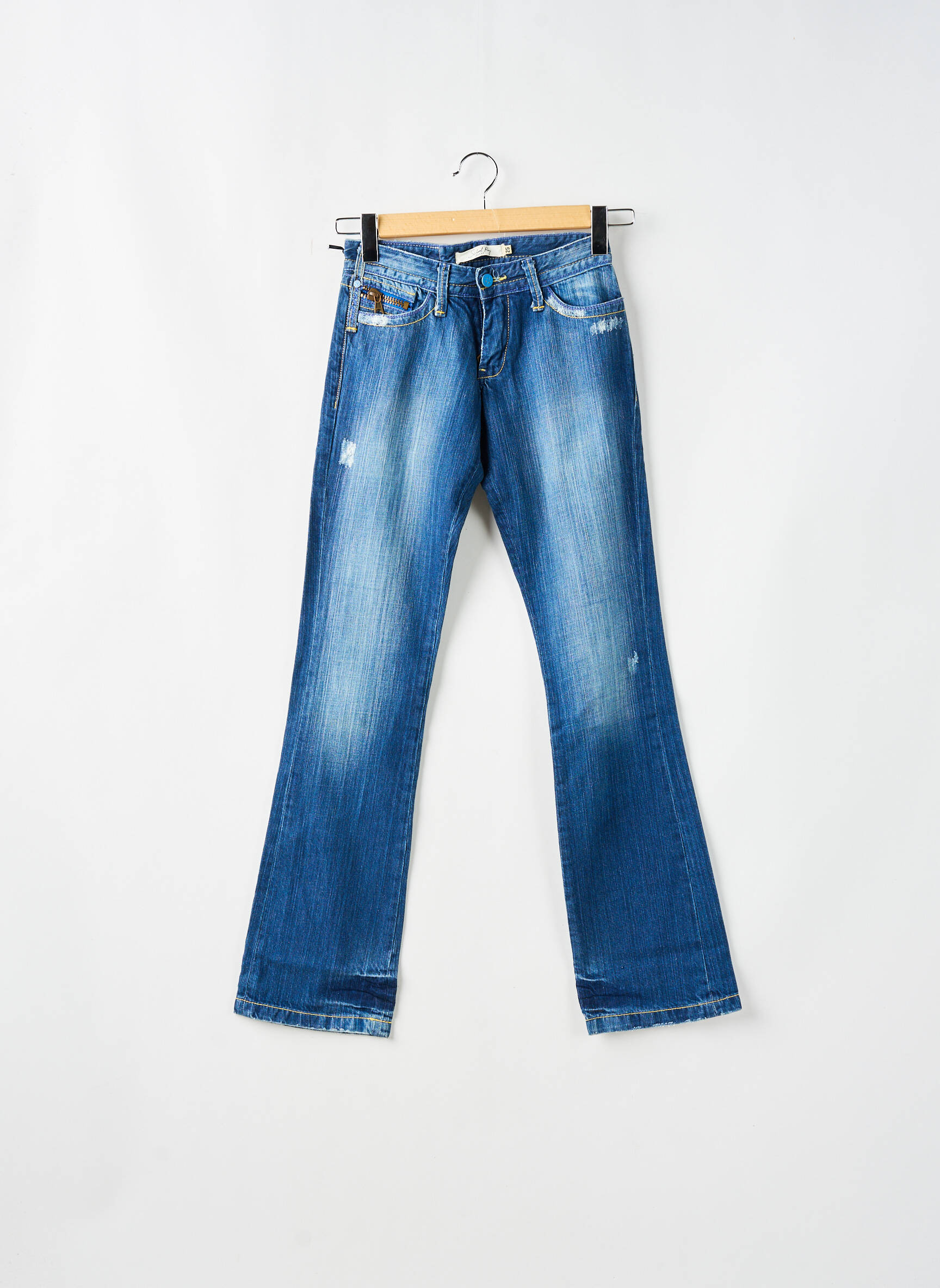 Bootcut džinsai tamprumas maža dydžio mėlyna SCHOOL RAG moteris