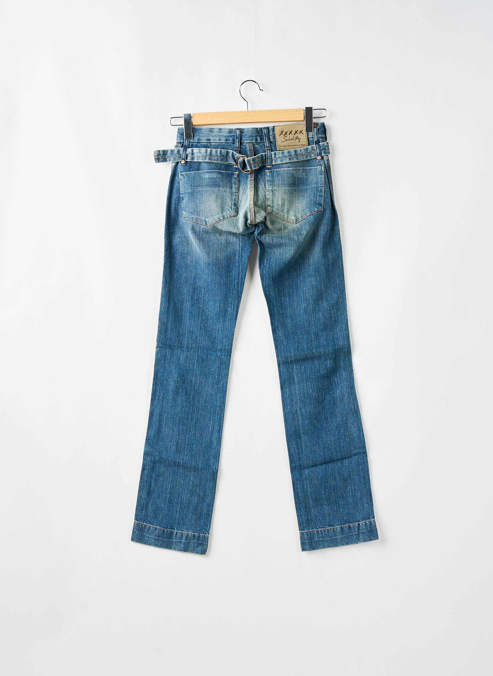 Bootcut džinsai tamprumas maža dydžio mėlyna SCHOOL RAG moteris