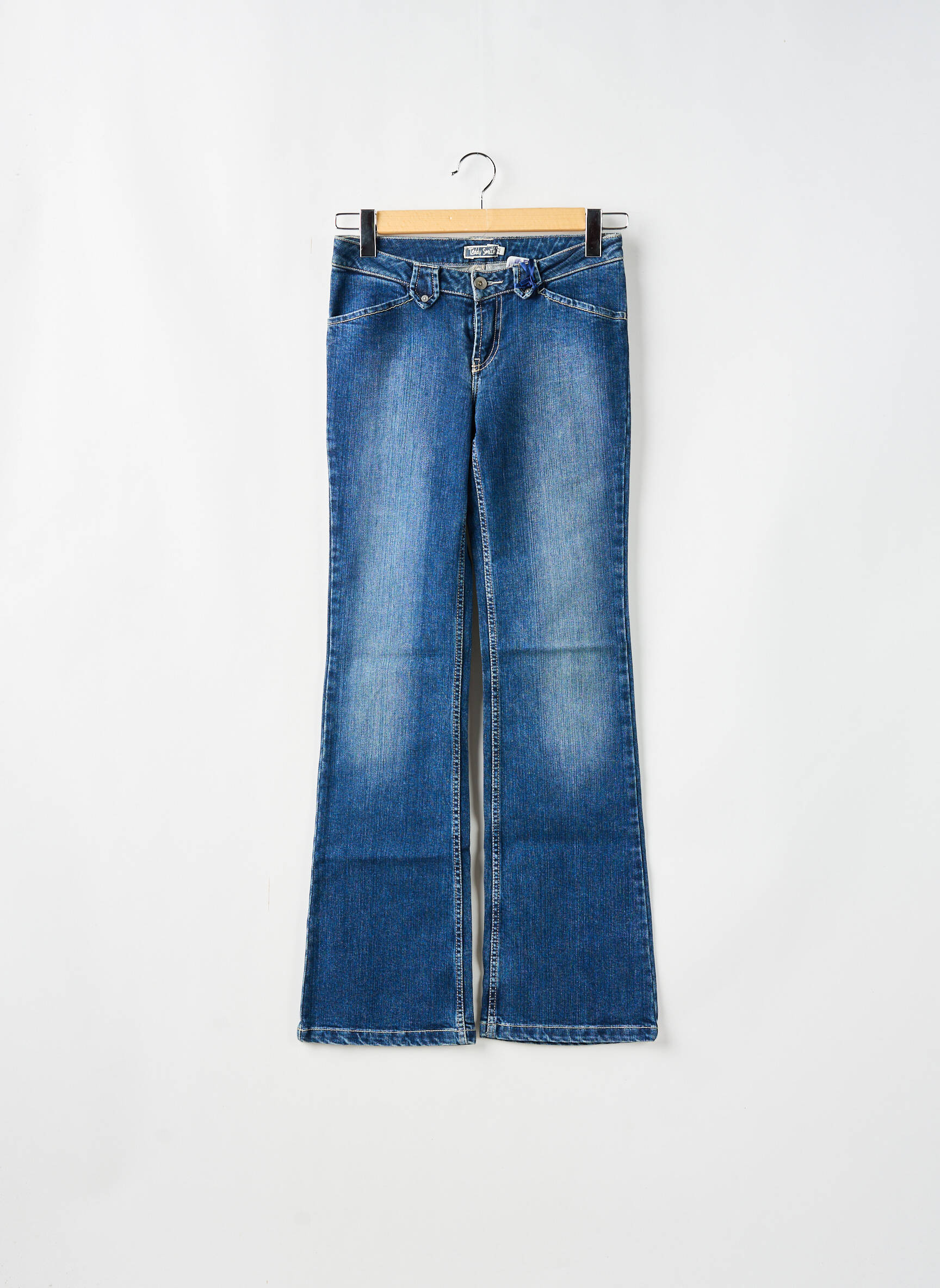 Bootcut džinsai tamprumas maža dydžio mėlyna TEDDY SMITH moteris