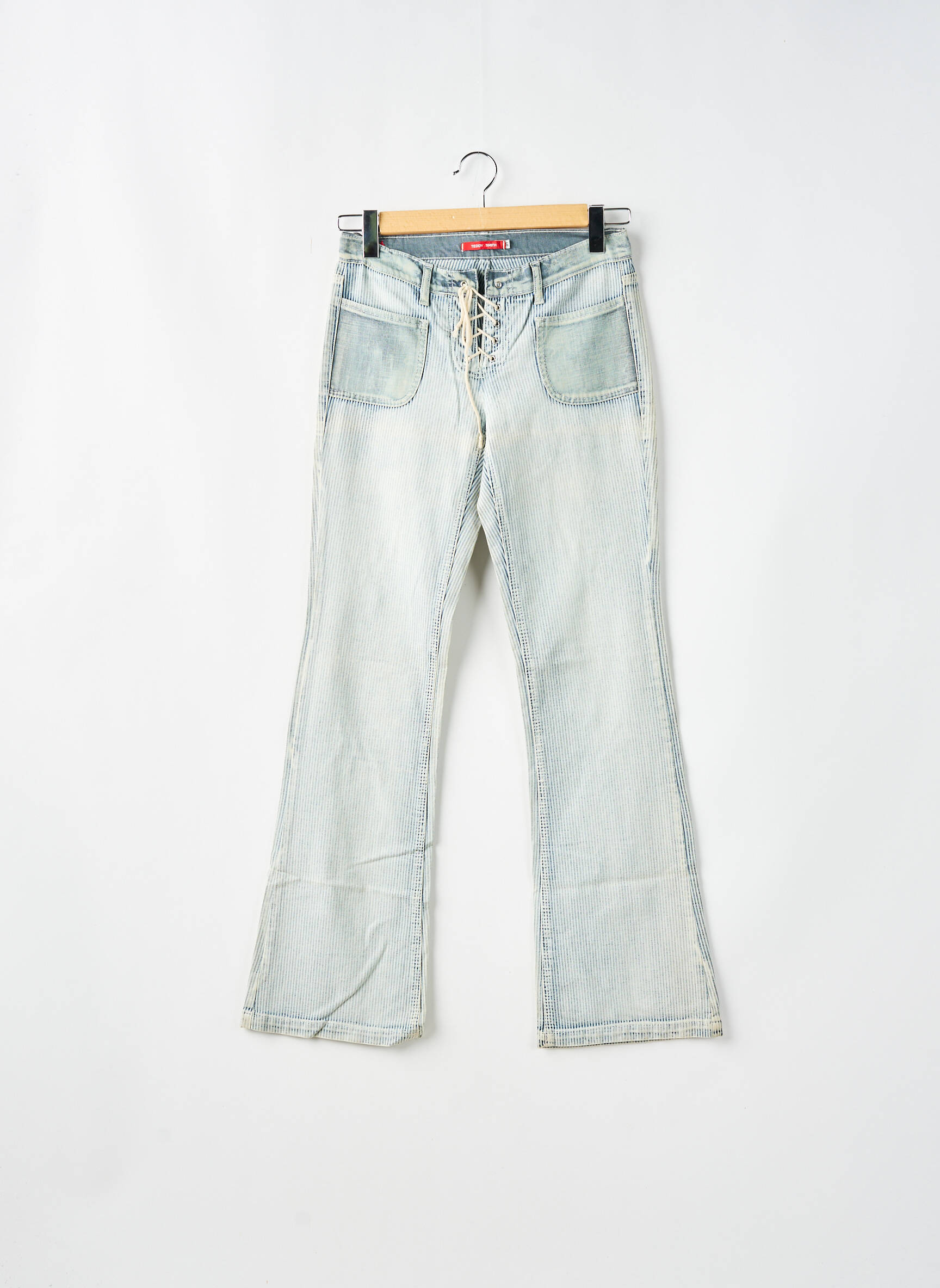 Bootcut džinsai tamprumas maža dydžio mėlyna TEDDY SMITH moteris