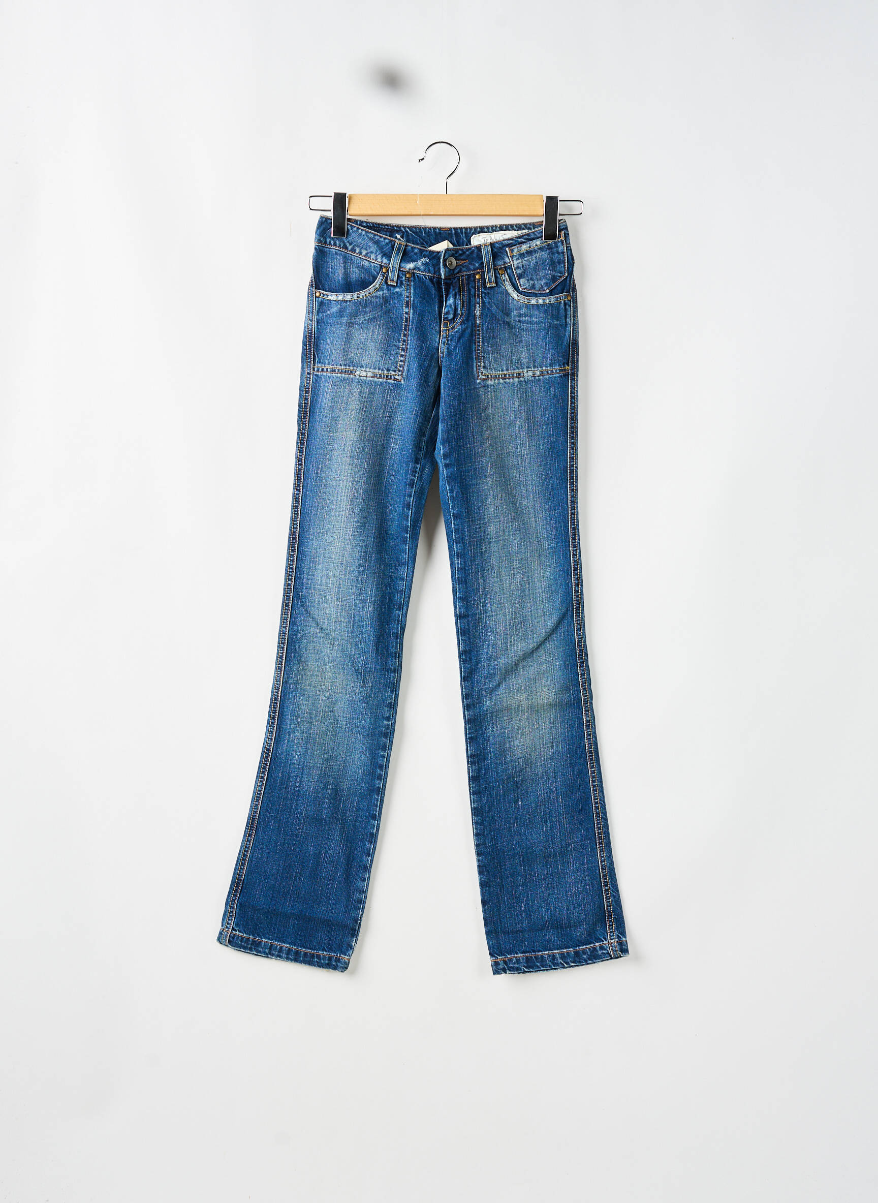 Bootcut džinsai tamprumas maža dydžio mėlyna TEDDY SMITH moteris