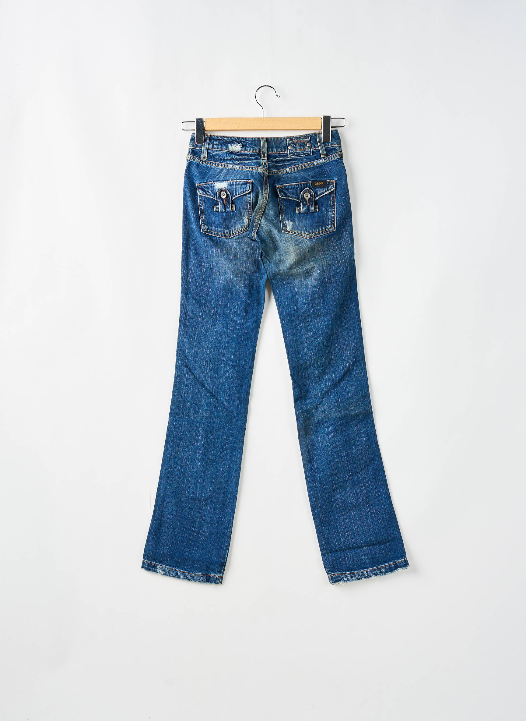 Bootcut džinsai tamprumas maža dydžio mėlyna TEDDY SMITH moteris