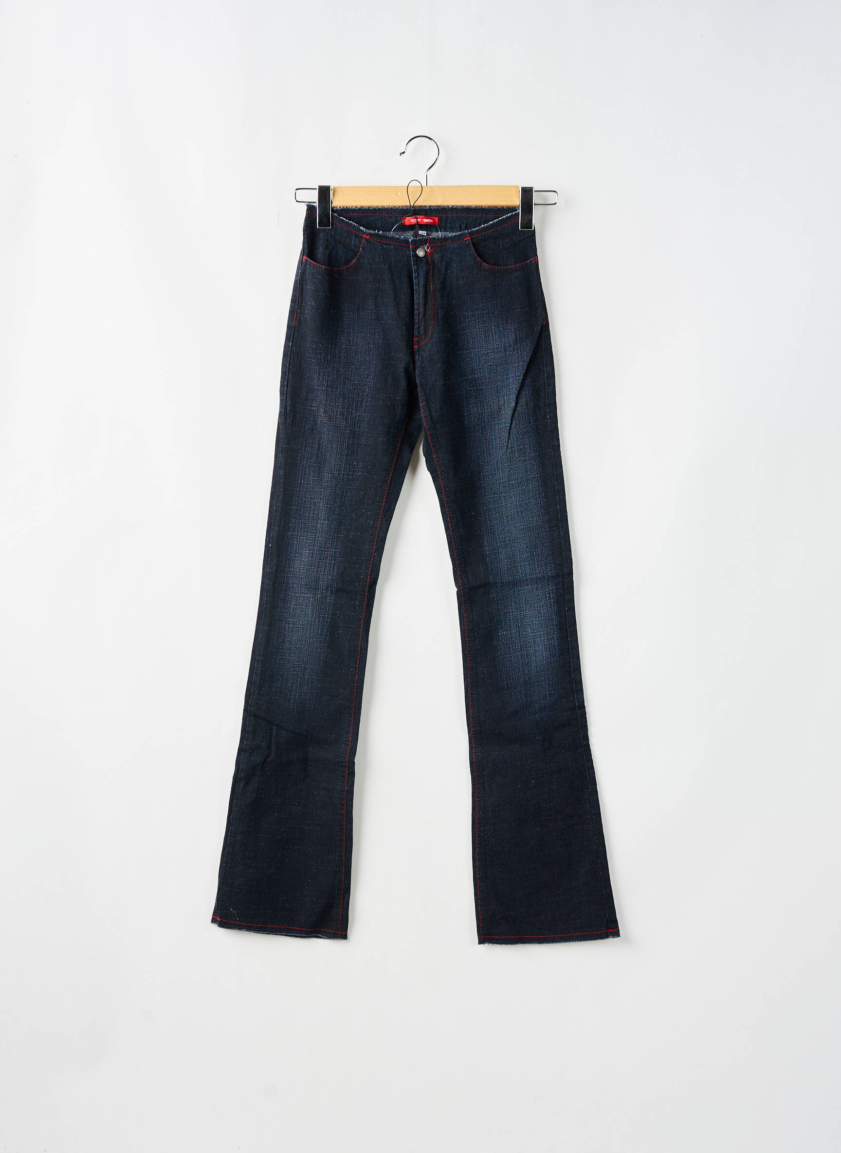 Bootcut džinsai aukšta talija aukšta talija mėlyna TEDDY SMITH moteris