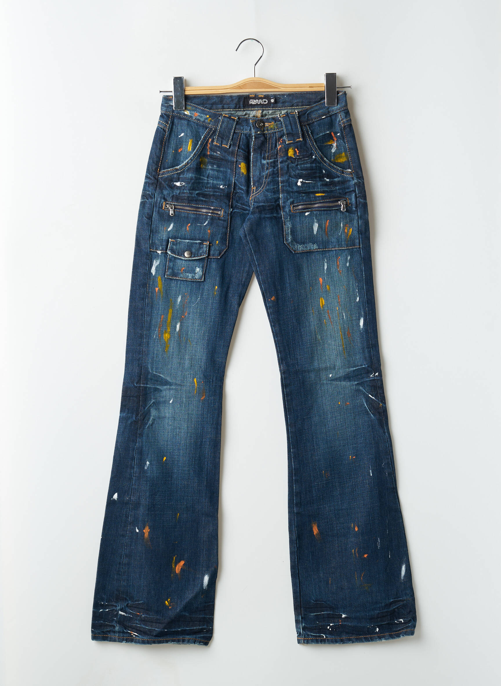 Bootcut džinsai tamprumas maža dydžio mėlyna RWD moteris
