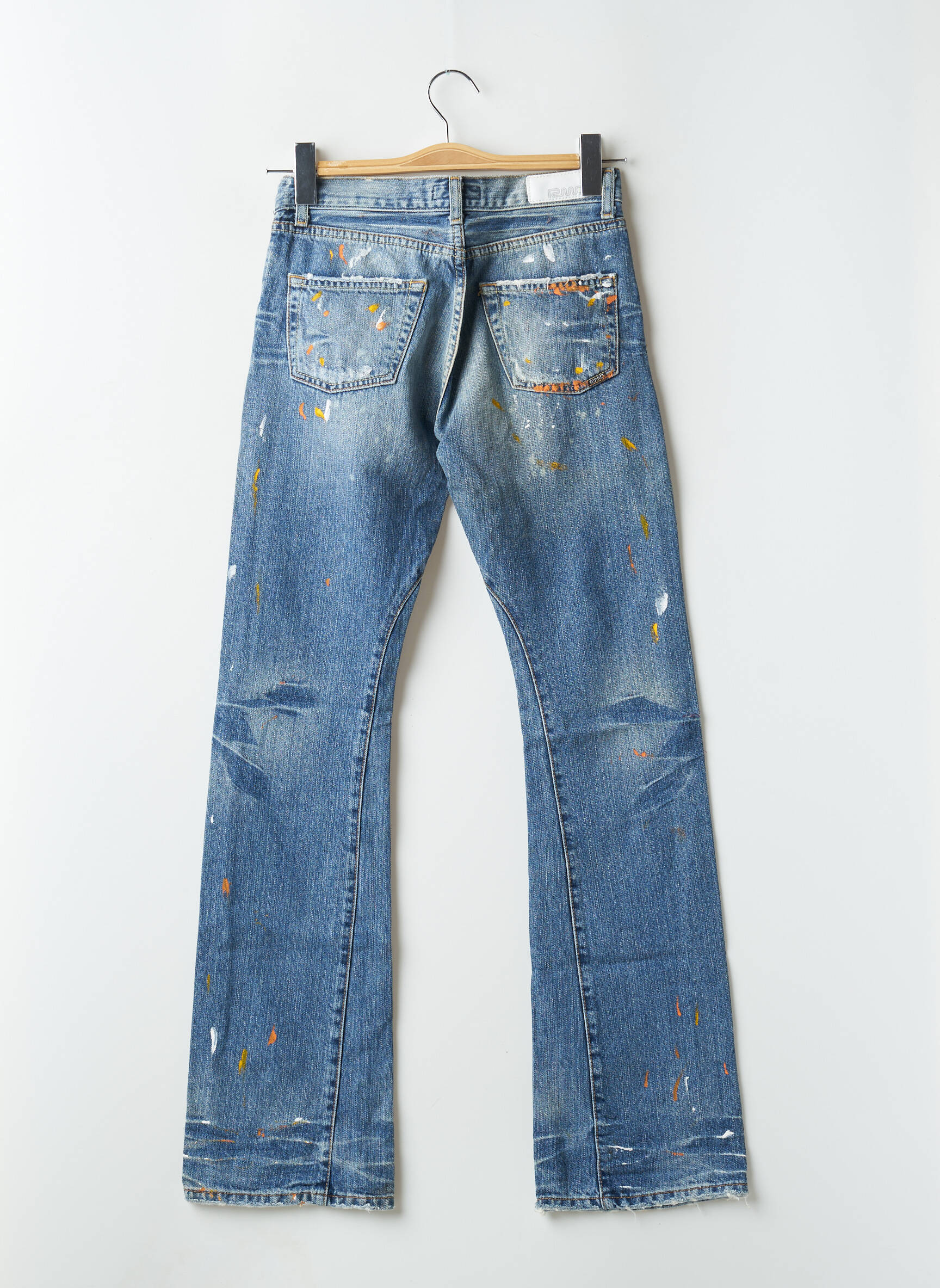 Bootcut džinsai tamprumas maža dydžio mėlyna RWD vyras