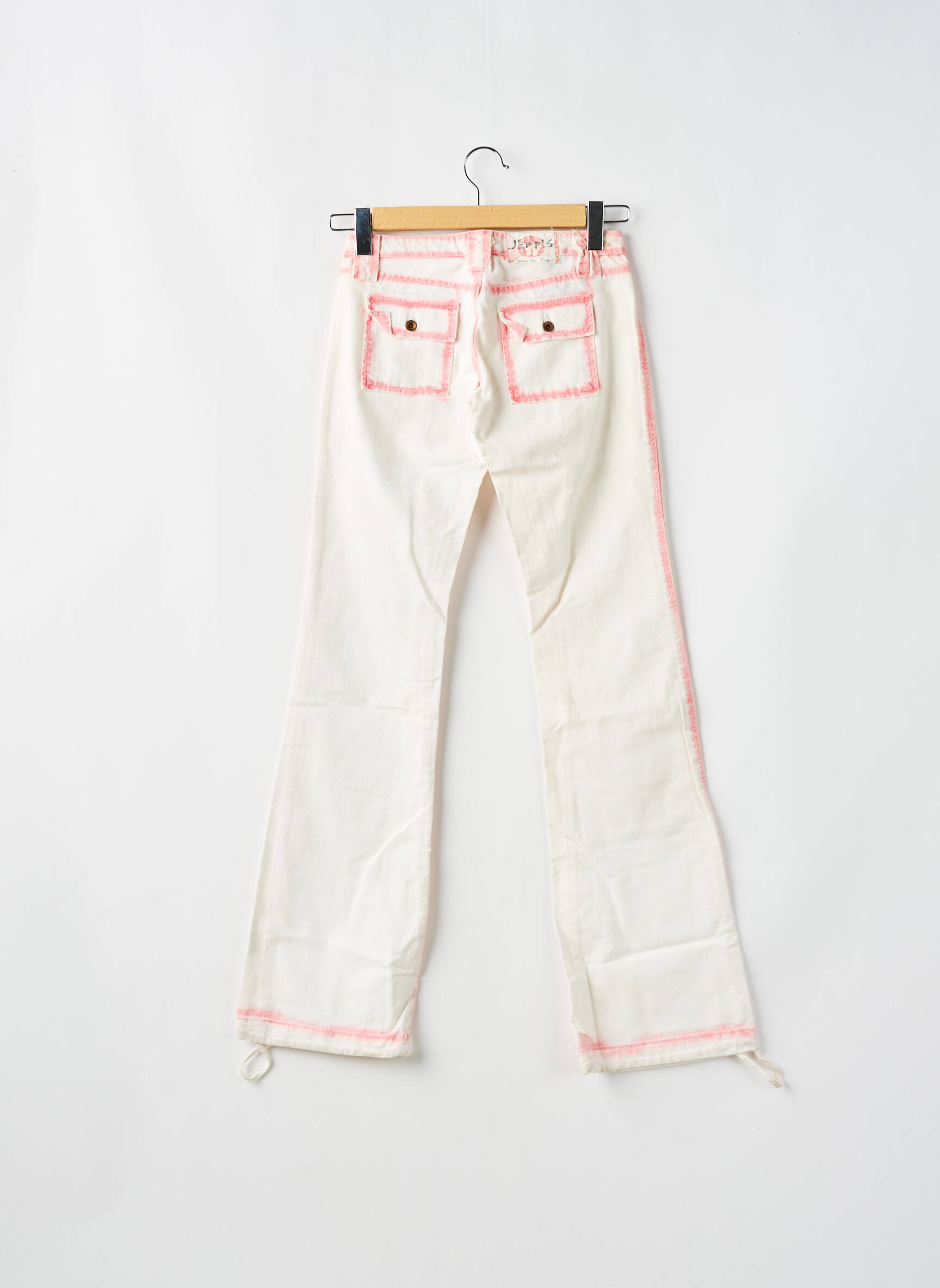 Bootcut džinsai uždarymas su užtrauktuku po mygtuku uždengimu bežinis LE TEMPS DES CERISES moteris