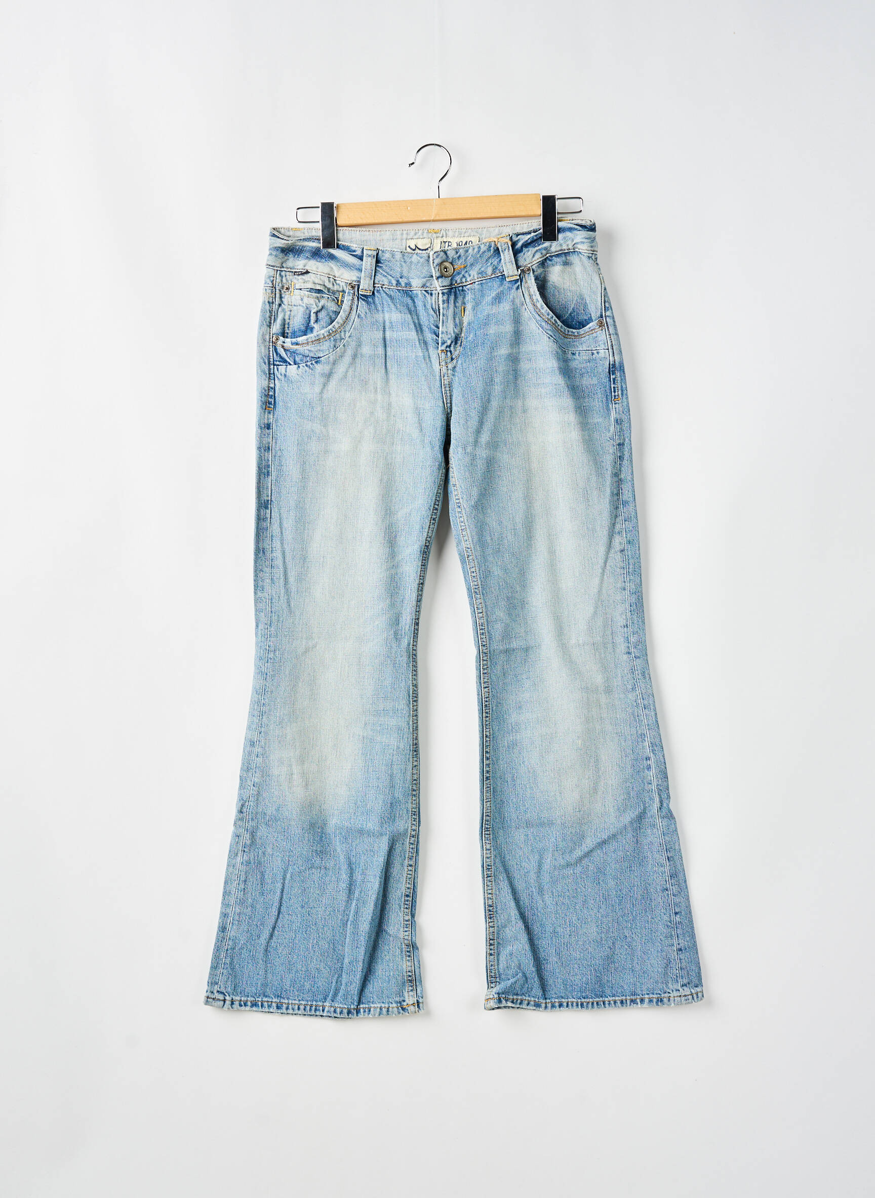 Bootcut džinsai tamprumas maža dydžio mėlyna LTB moteris
