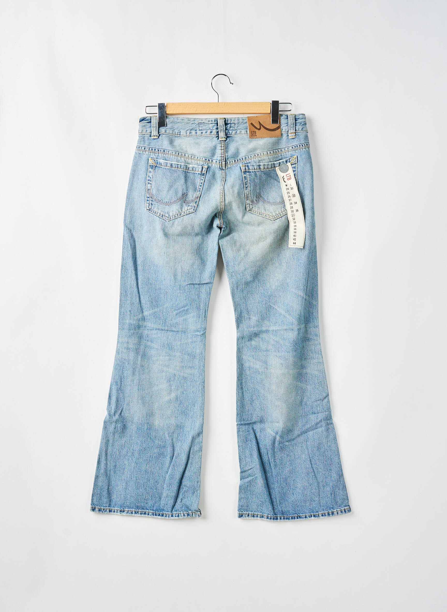Bootcut džinsai tamprumas maža dydžio mėlyna LTB moteris