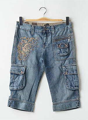 Pusilgių kelnių tamprumas maža dydžio mėlyna DENIM STUDIO moteris
