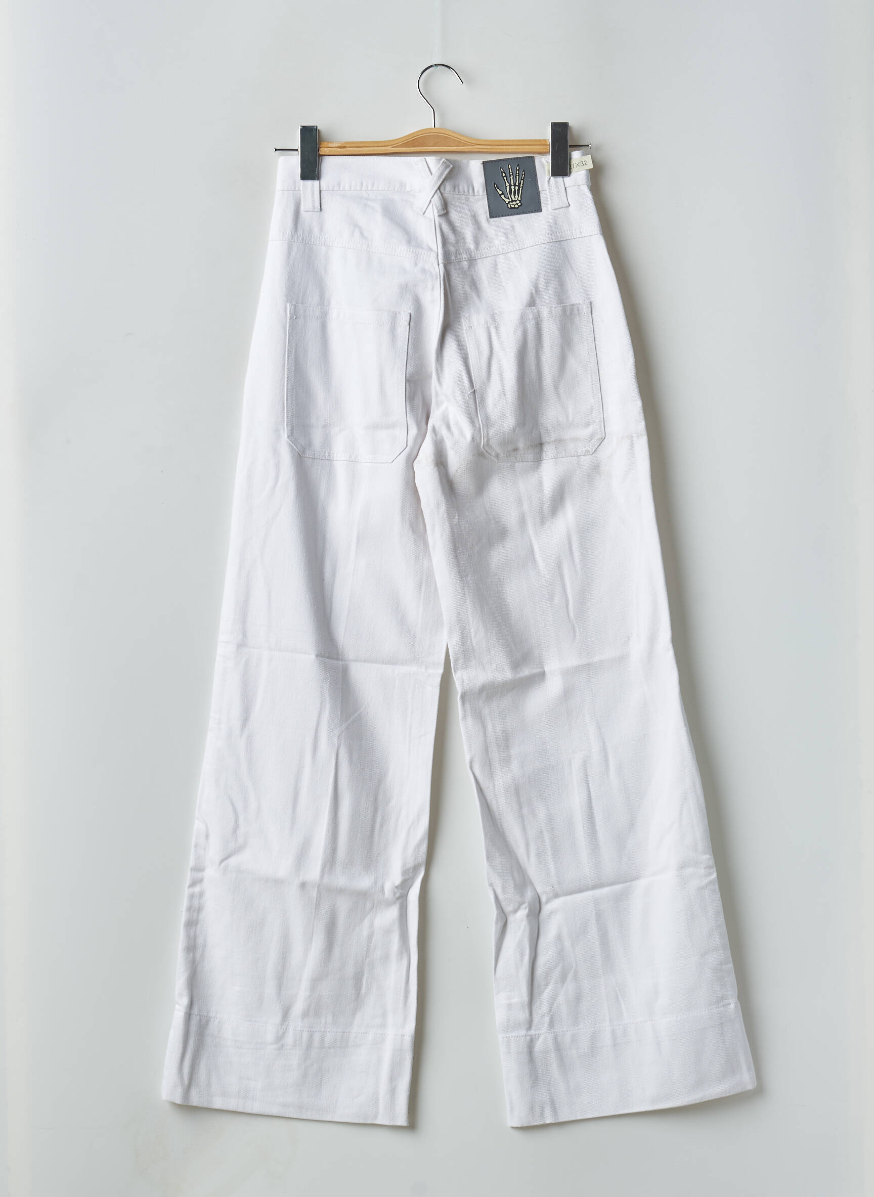 Flare tipo džinsai tamprumas aukšta talija baltas CHEAP MONDAY moteris
