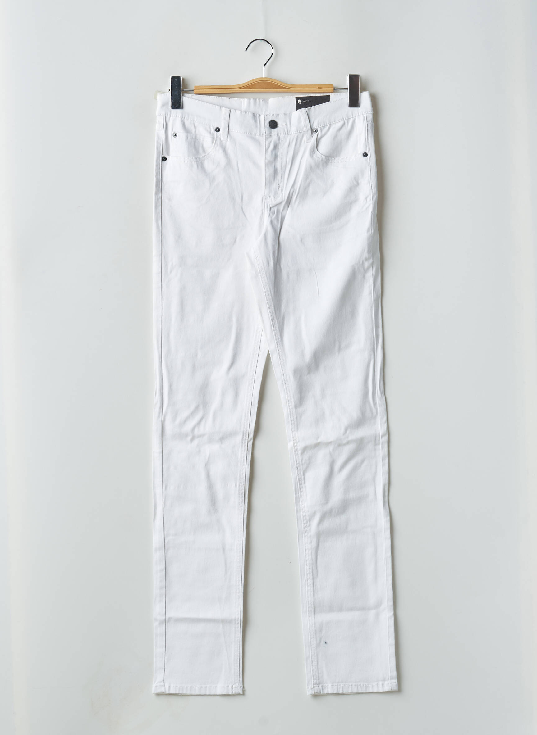 Lieknos kelnės aukšta talija aukšta talija baltas CHEAP MONDAY moteris