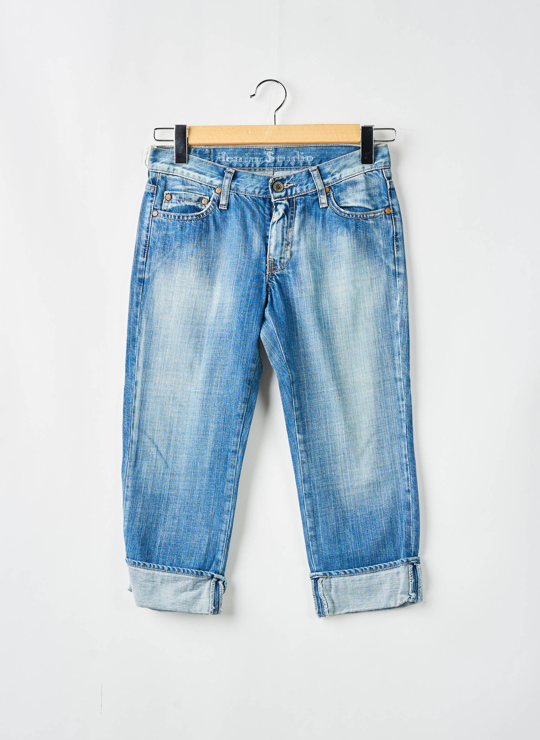 Lieknos džinsai normala dydis normala dydis mėlyna DENIM STUDIO moteris