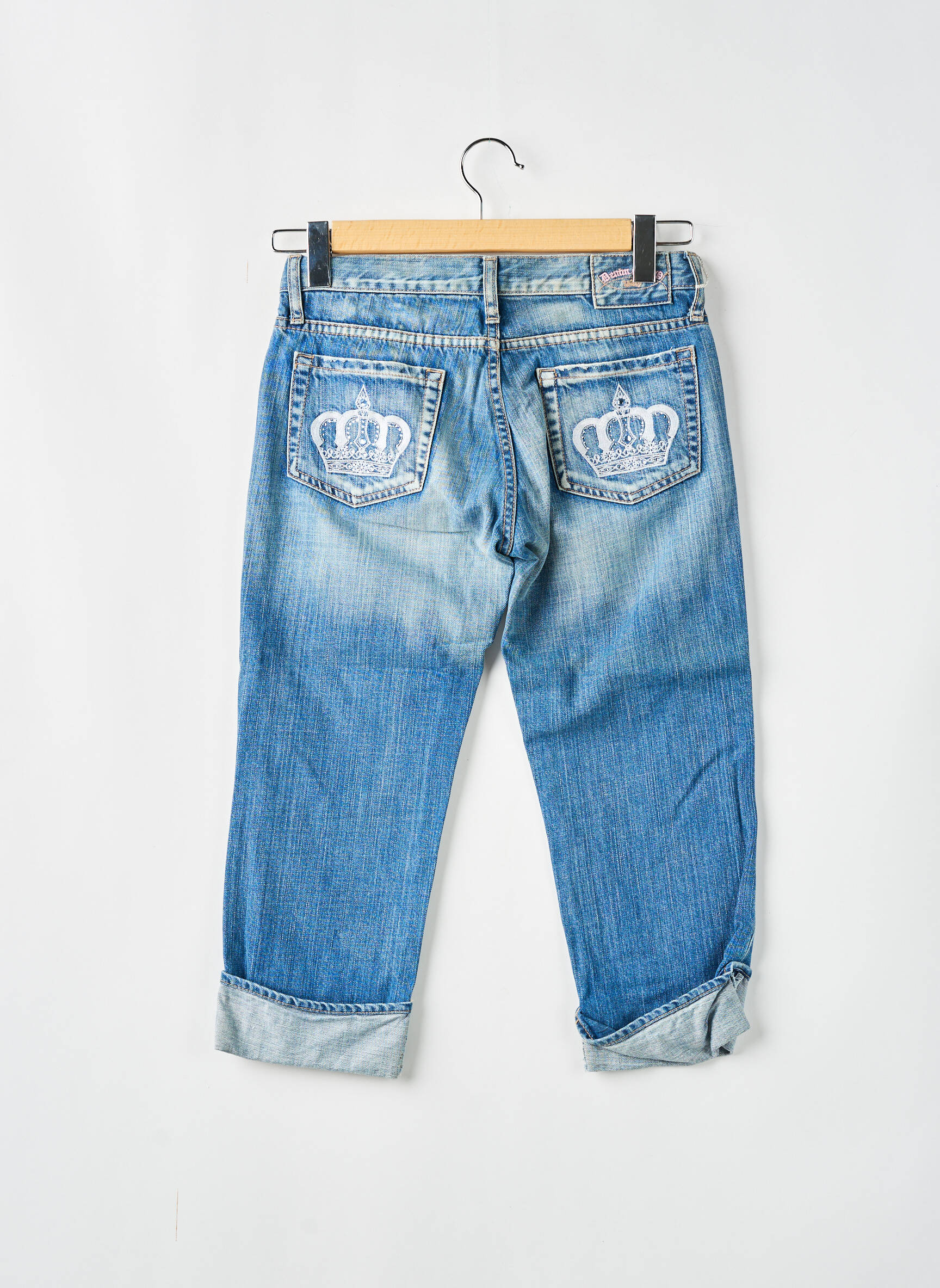 Lieknos džinsai normala dydis normala dydis mėlyna DENIM STUDIO moteris