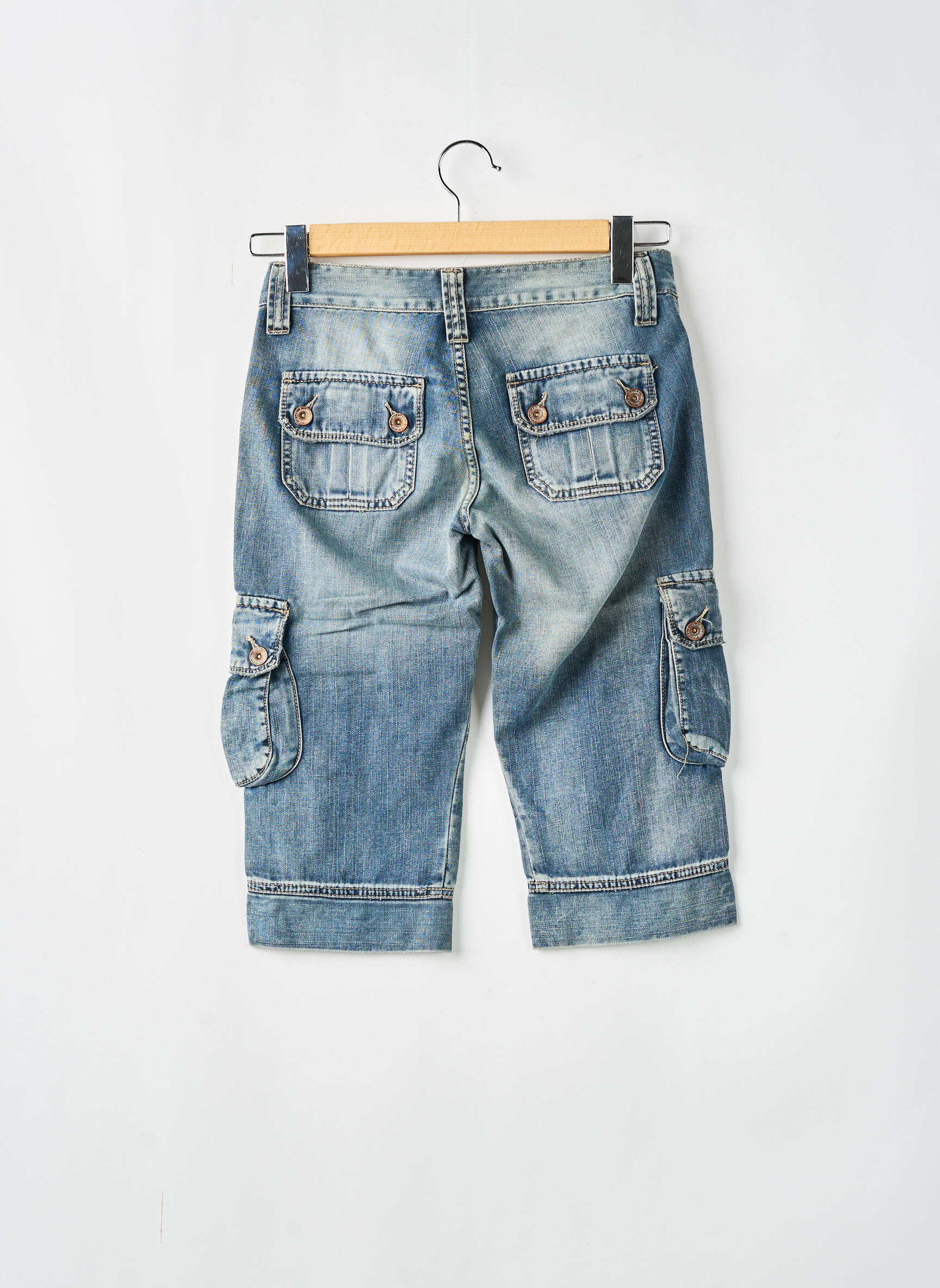 Tiesios kirpimo džinsai normala dydis normala dydis mėlyna DENIM STUDIO moteris
