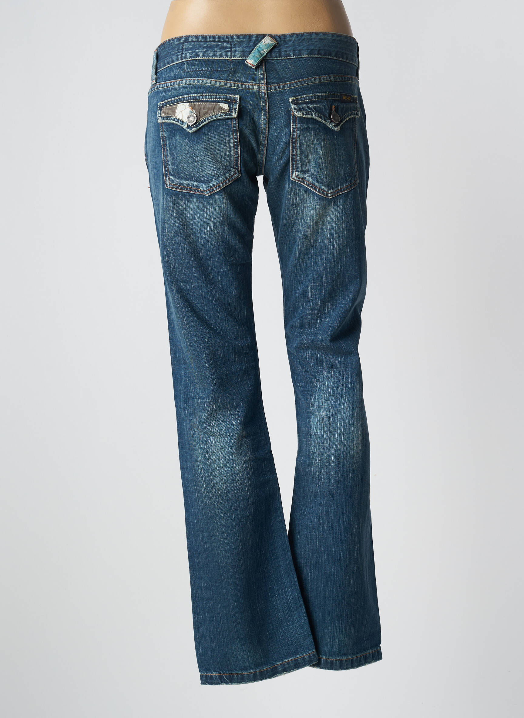 Bootcut džinsai tamprumas maža dydžio mėlyna TEDDY SMITH moteris