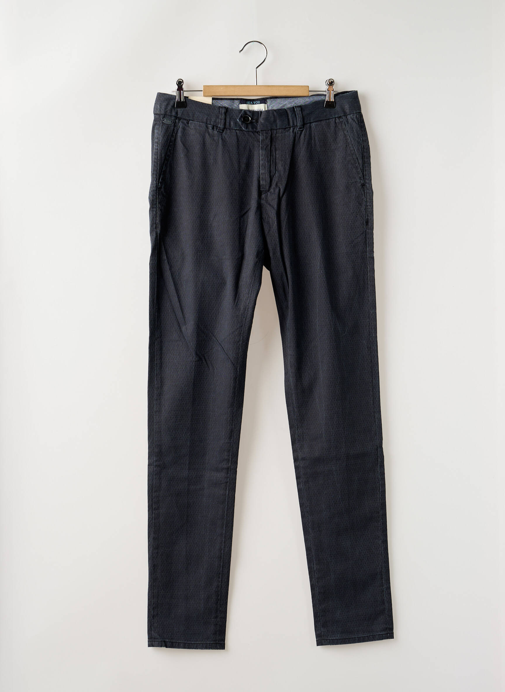 Chino kelnė užtrauktukas po atvartu su kabliu normala dydis mėlyna SCOTCH & SODA vyras