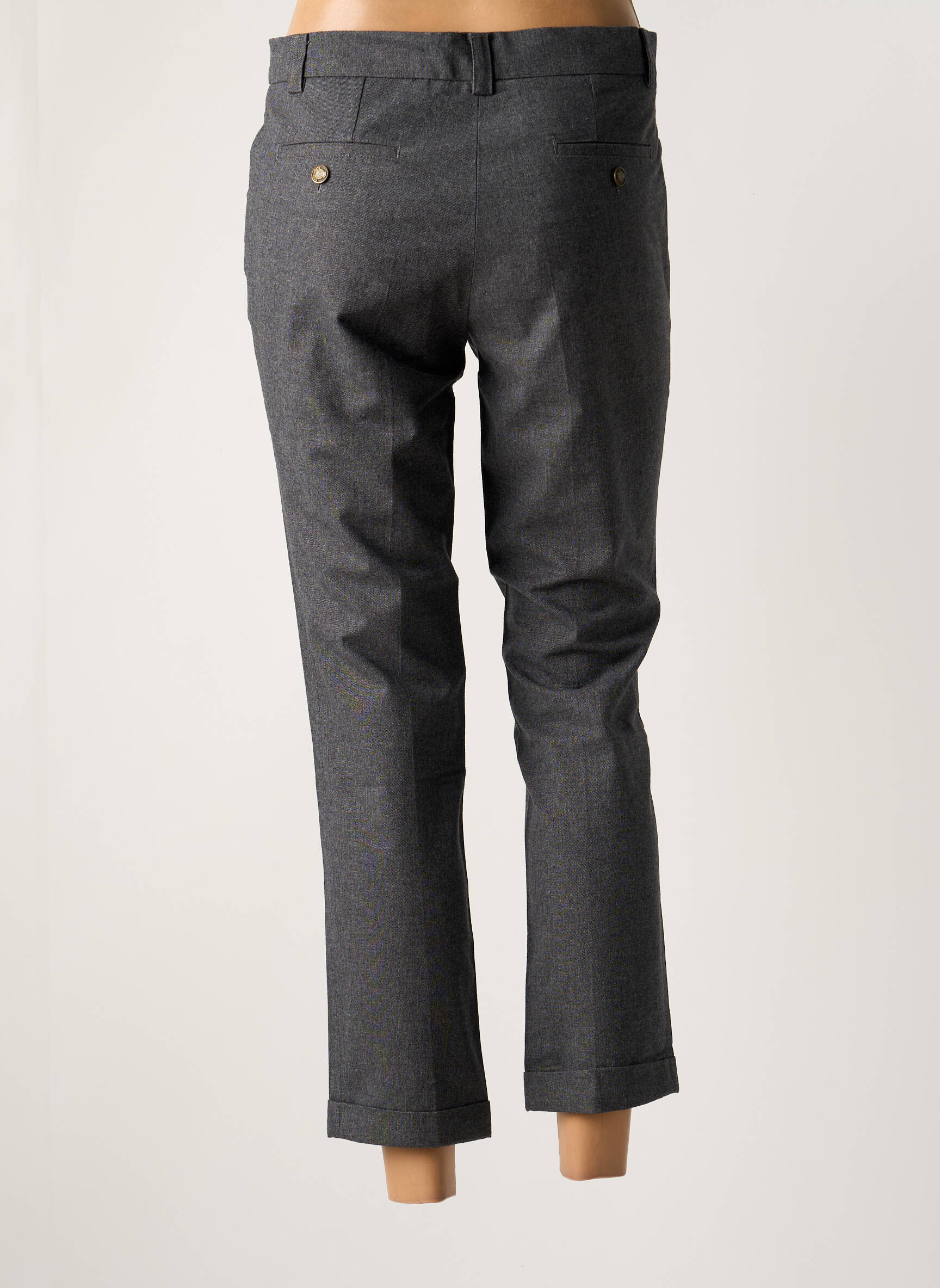 7/8 kelnės aukšta talija aukšta talija pilka MY PANTS moteris