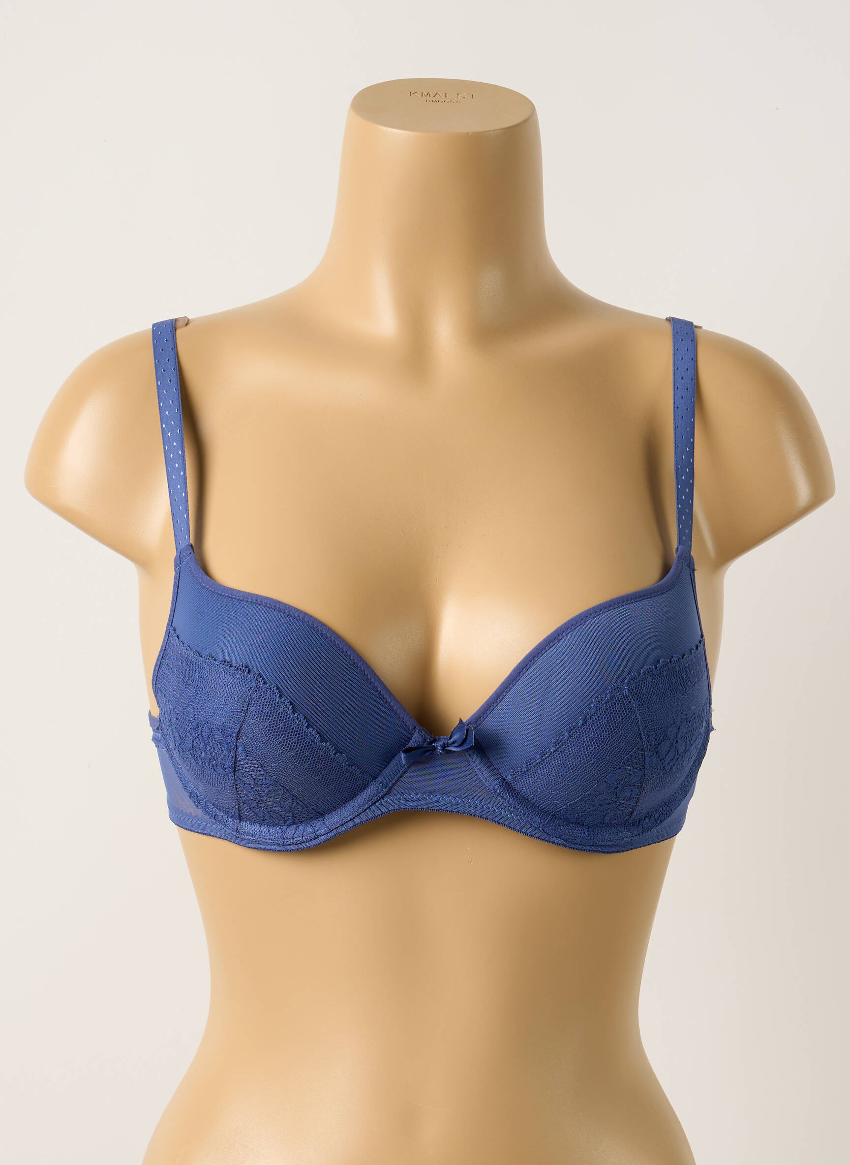 Liemenėlė push-up liemenėlė su aukštu palaikymu push-up liemenėlė su aukštu palaikymu mėlyna PASSIONATA moteris