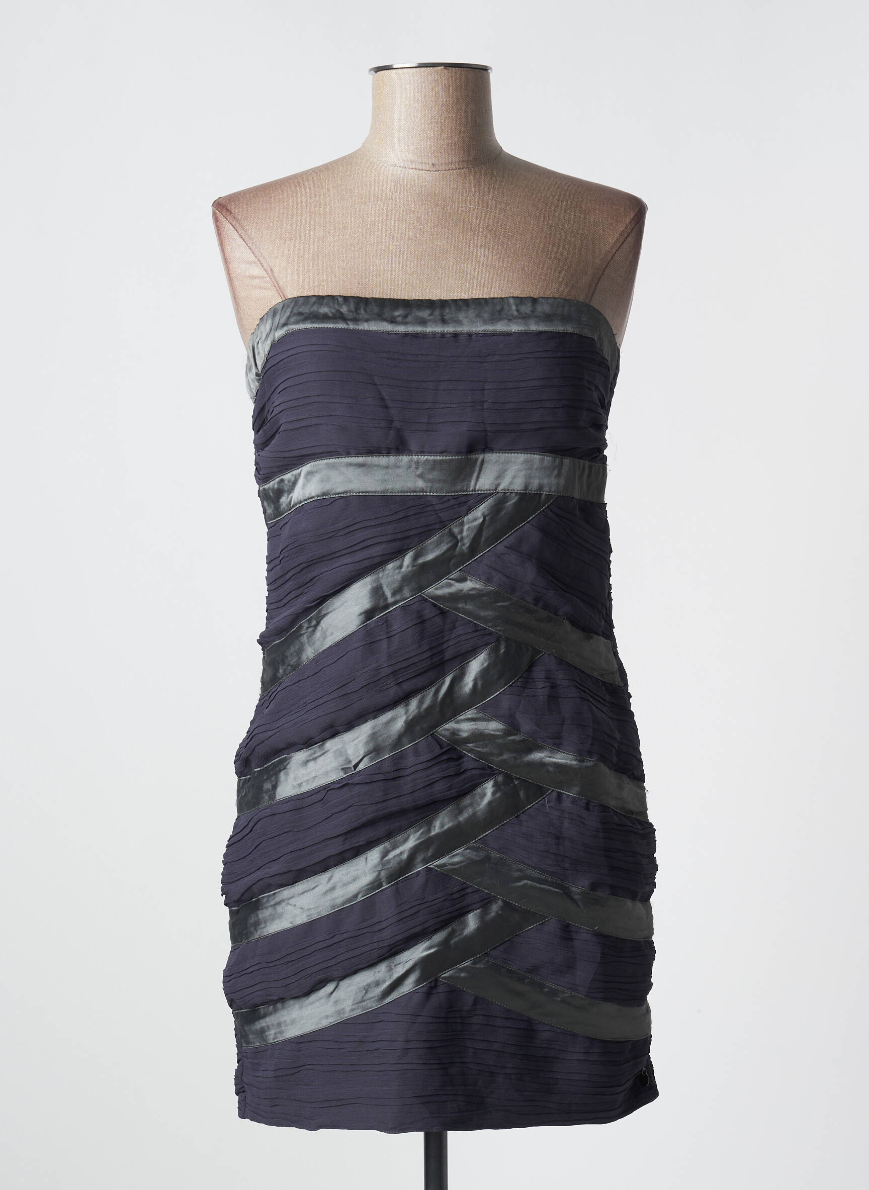 Pusilgių suknelė be rankų be rankų violetinis PEPE JEANS moteris