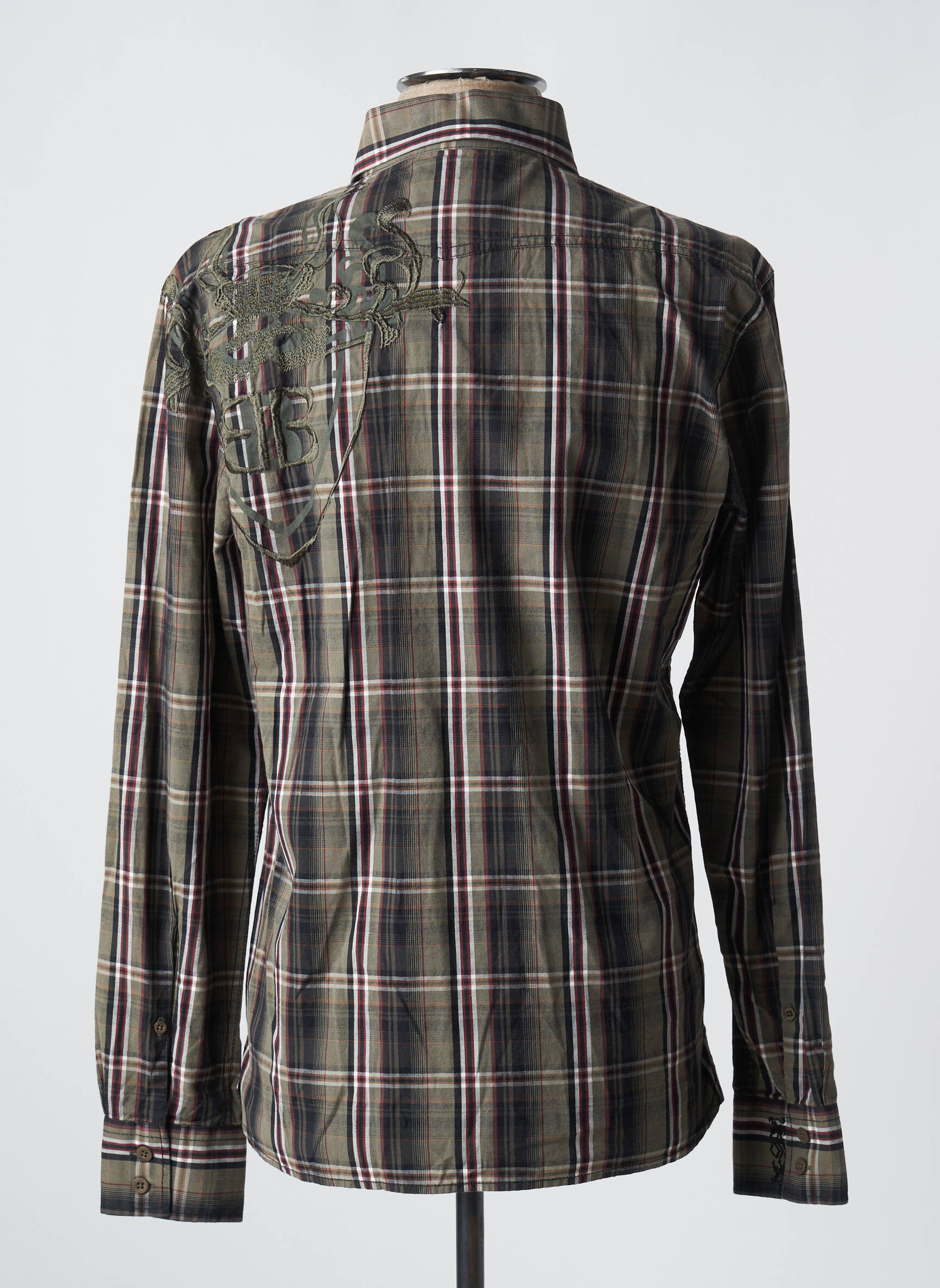 Ilgomis rankovėmis marškinys kišenės žalias BLEND vyras