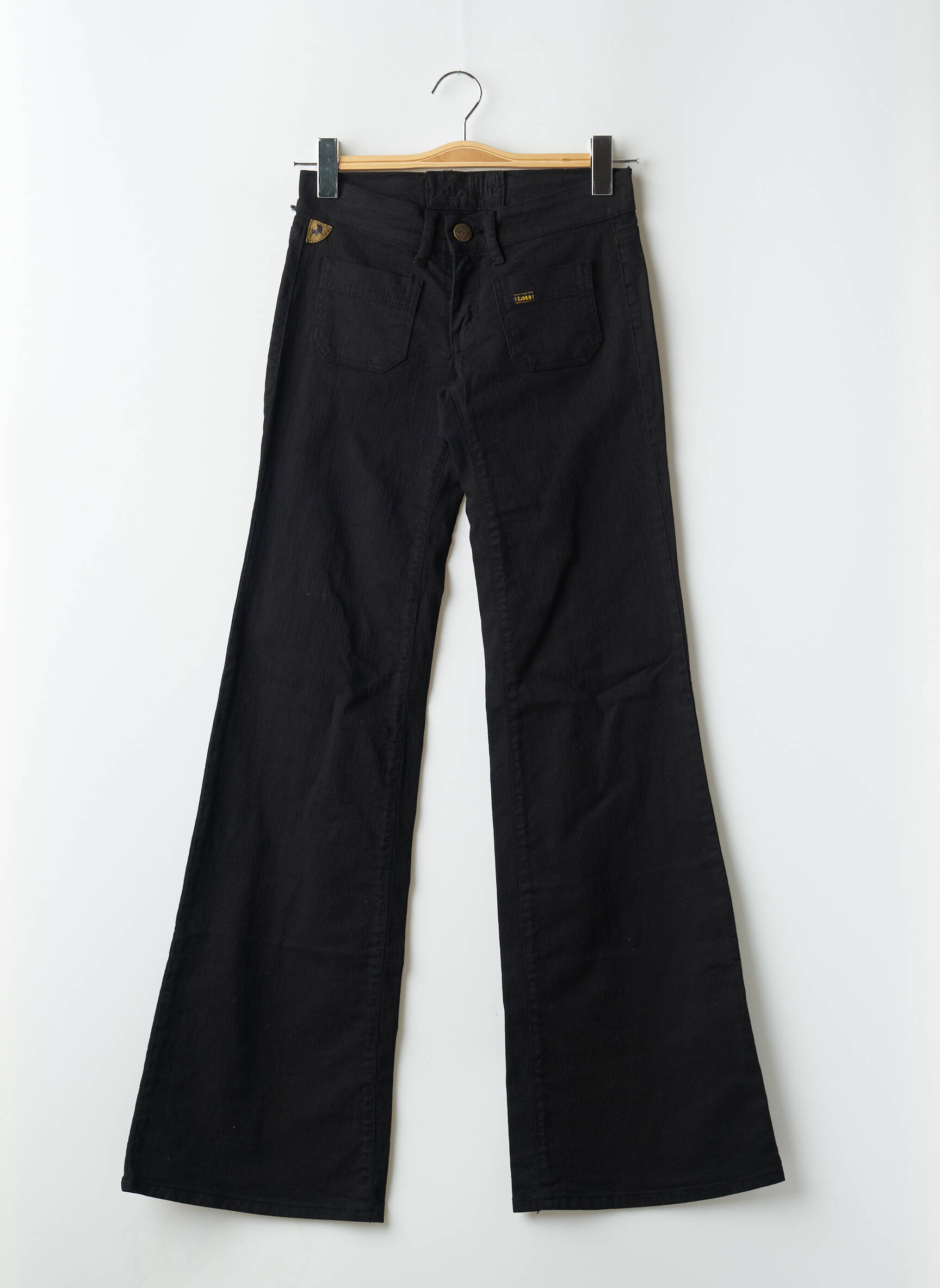 Bootcut džinsai brutinis audimas maža dydžio juodas LOIS moteris