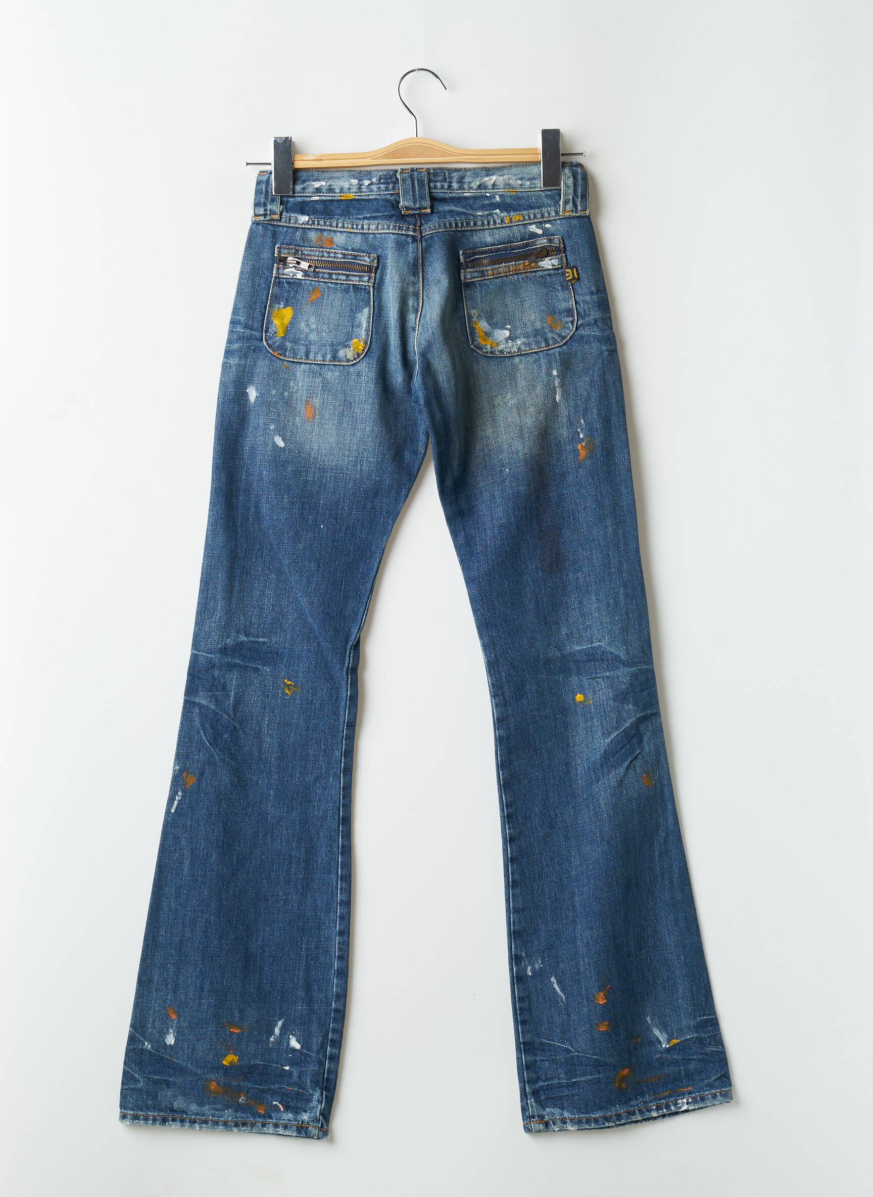 Bootcut džinsai brutinis audimas maža dydžio mėlyna REDWOOD moteris