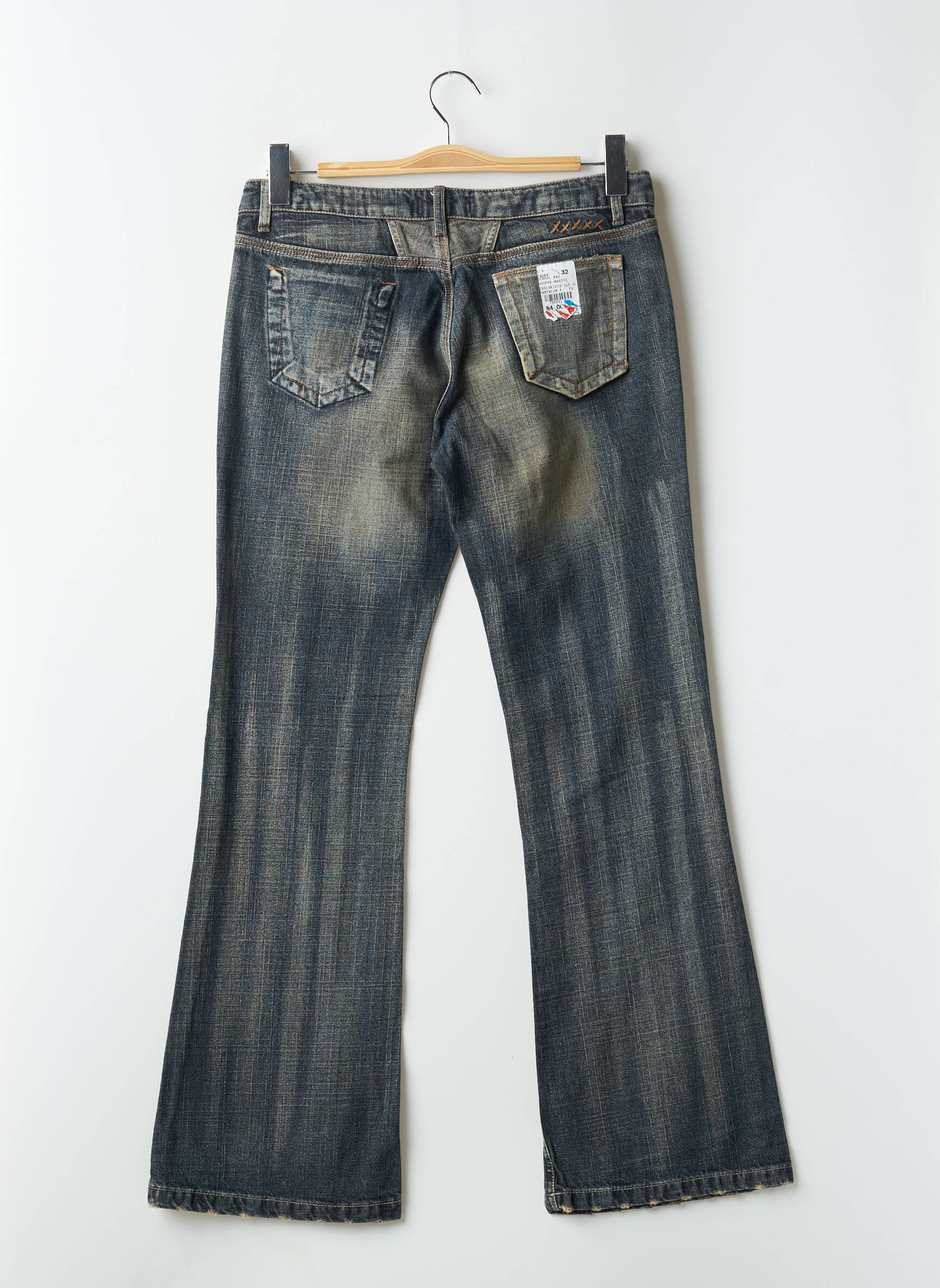 Bootcut džinsai brutinis audimas maža dydžio mėlyna SCHOOL RAG moteris