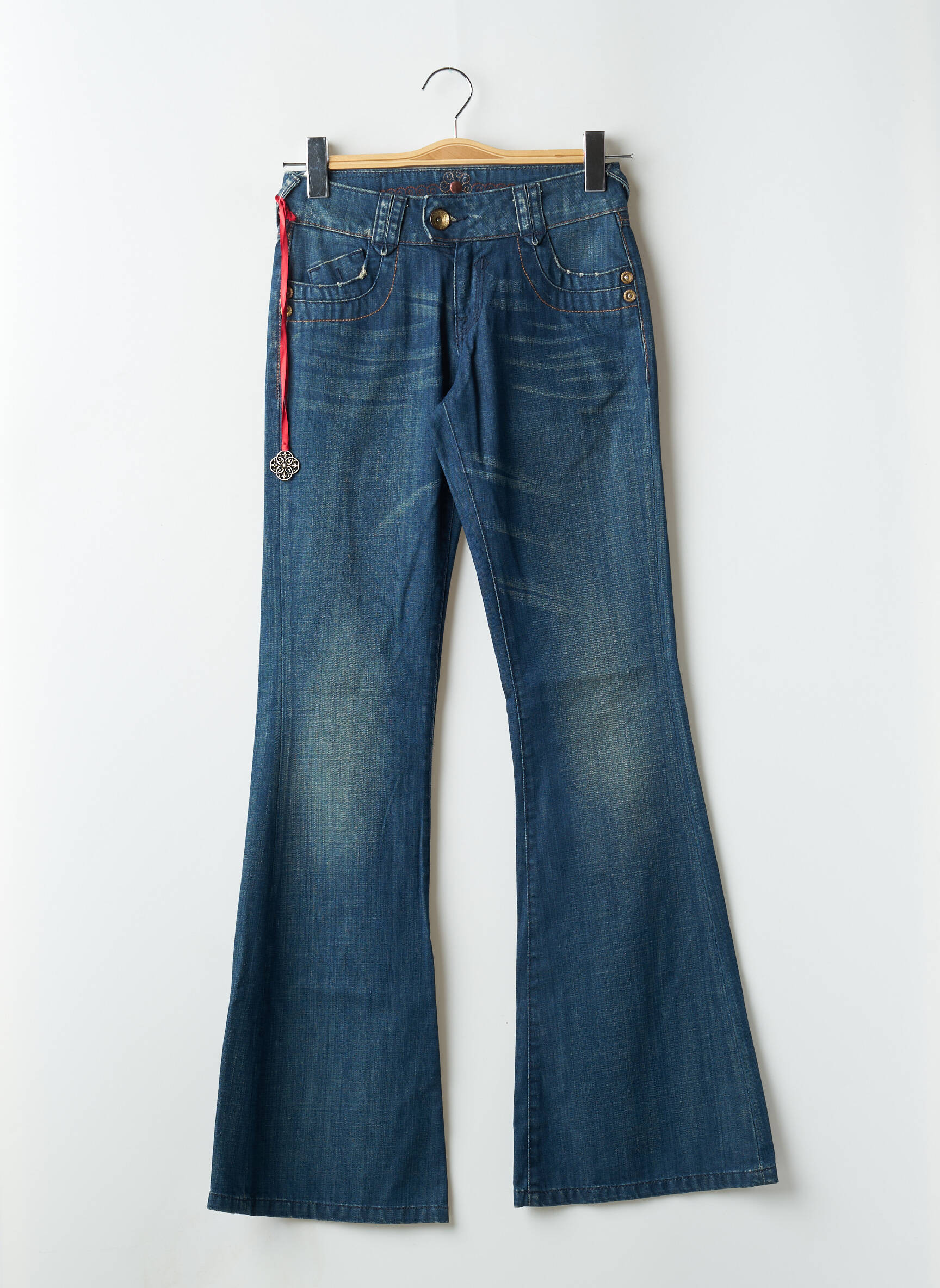 Bootcut džinsai kišenės maža dydžio mėlyna STONE AGED moteris