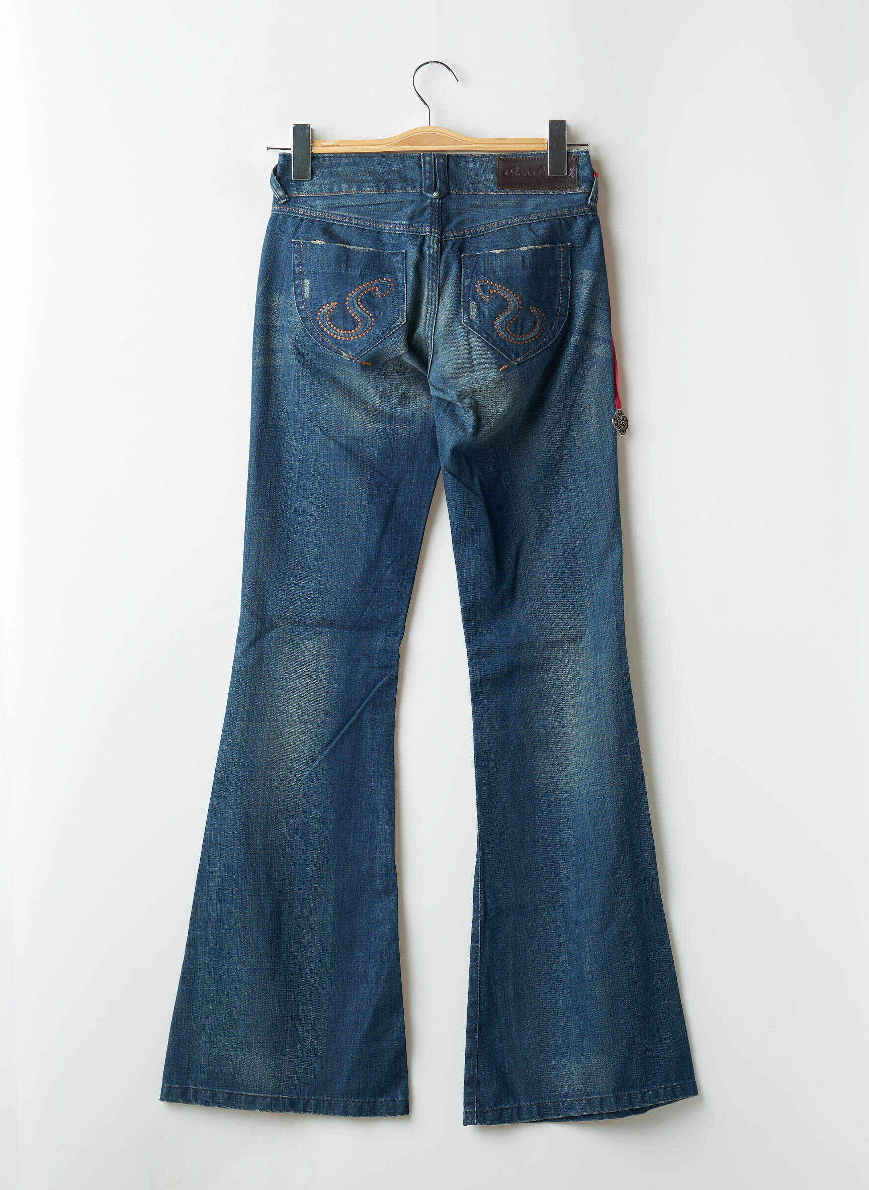 Bootcut džinsai kišenės maža dydžio mėlyna STONE AGED moteris