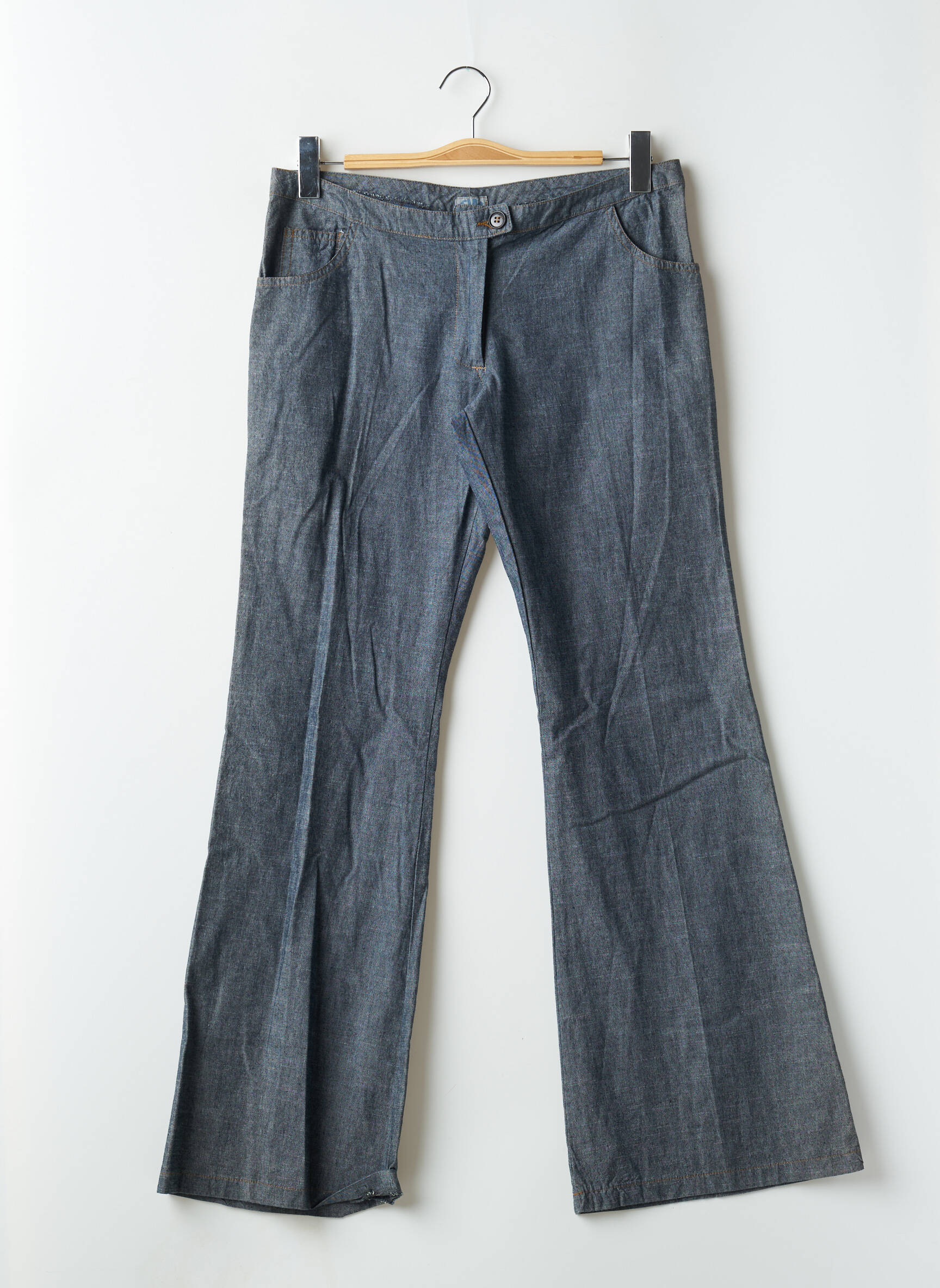 Bootcut džinsai brutinis audimas maža dydžio mėlyna TIM BARGEOT moteris