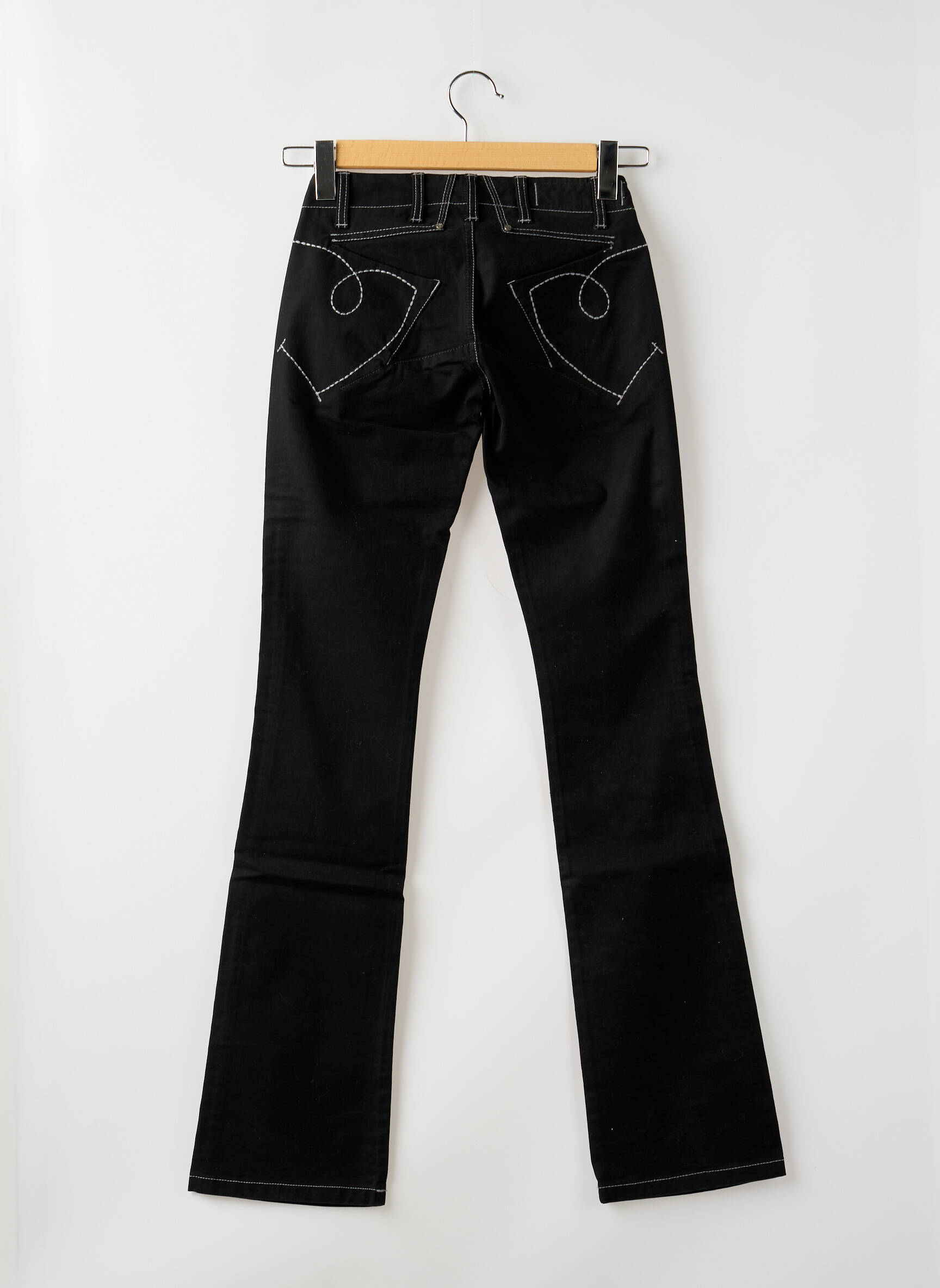 Bootcut džinsai kišenės maža dydžio juodas MARITHE & FRANCOIS GIRBAUD moteris