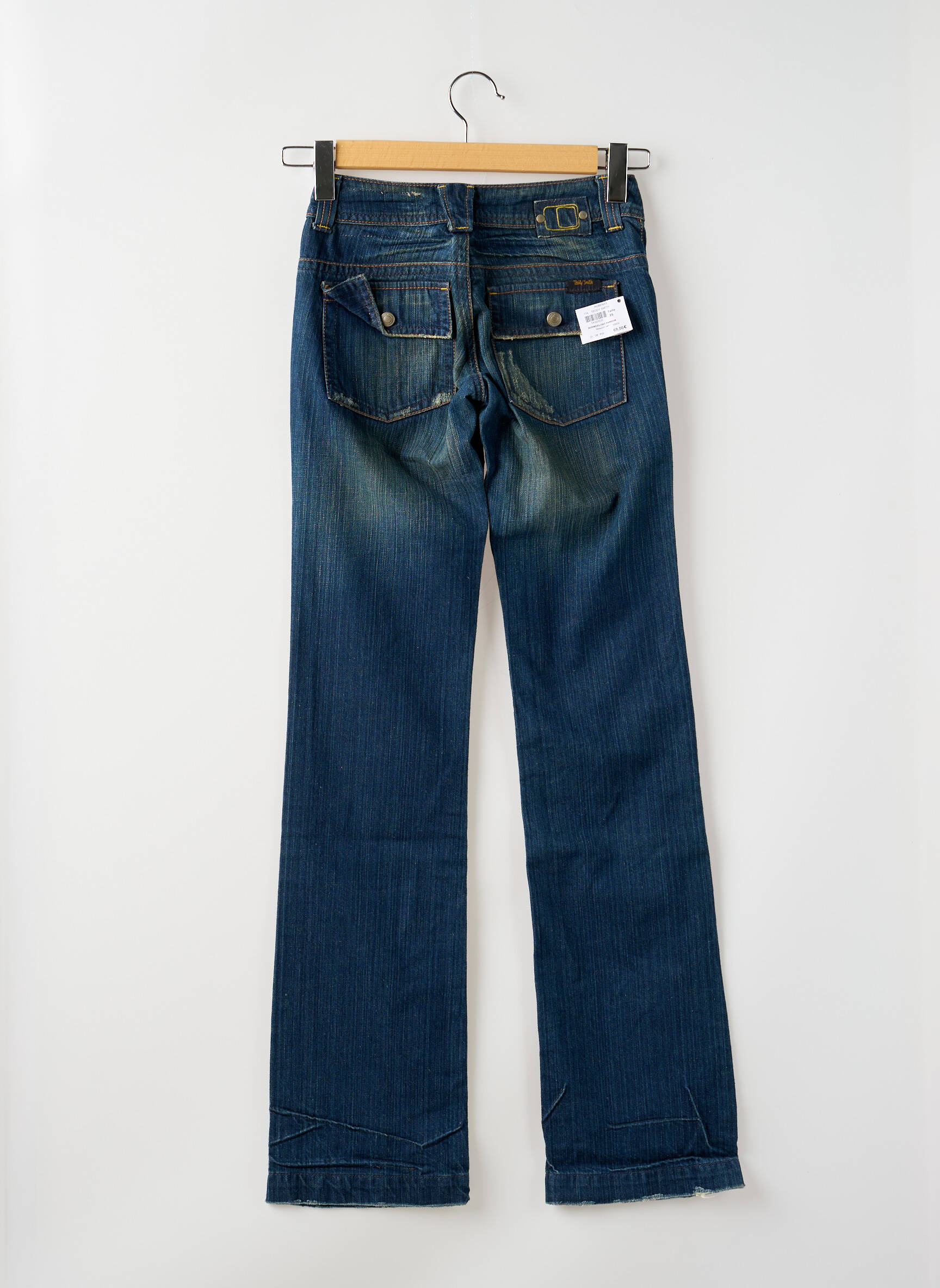Bootcut džinsai tamprumas maža dydžio mėlyna TEDDY SMITH moteris