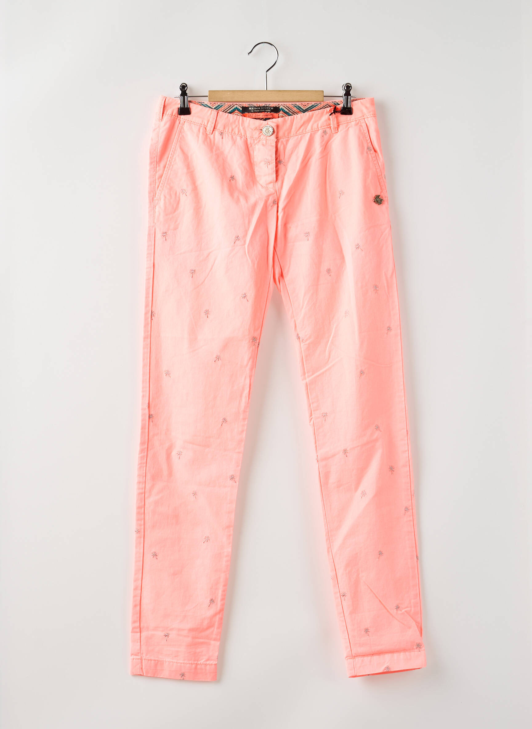 Chino kelnė maža dydžio maža dydžio rožinė MAISON SCOTCH moteris