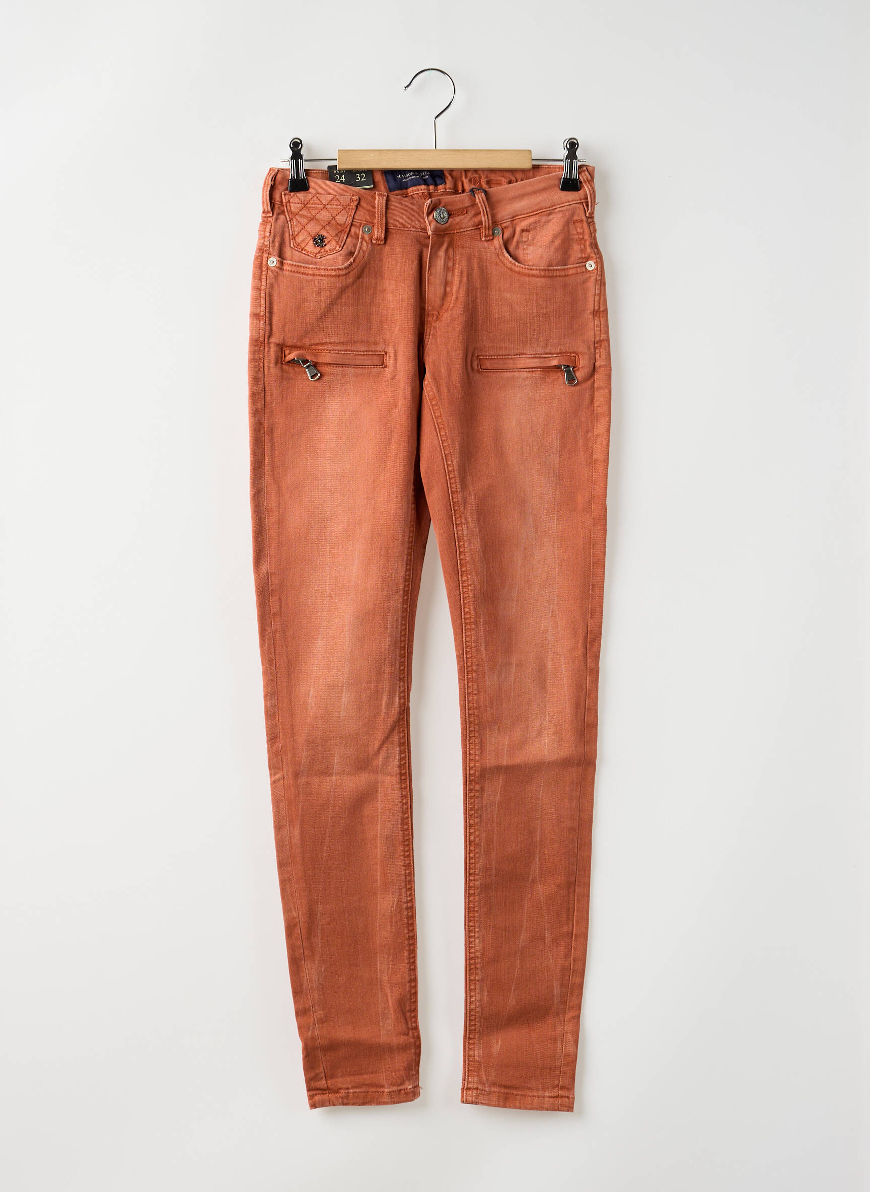 Lieknos džinsai maža dydžio maža dydžio oranžinė MAISON SCOTCH moteris