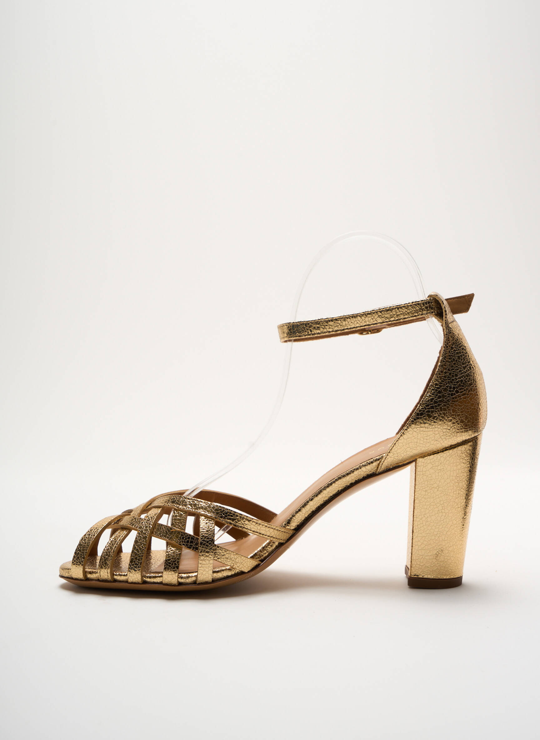 Sandalai/nu pėdos batai su kulnu kulnas nuo 7 iki 9 cm auksas RIVECOUR moteris