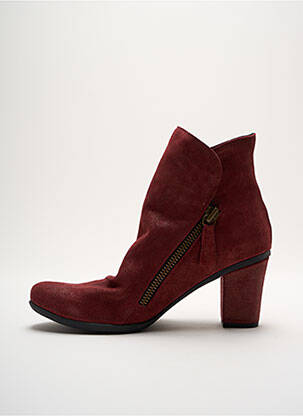 Batai/botai nubuko audinys kulnas nuo 7 iki 9 cm violetinis LUNE & L'AUTRE moteris