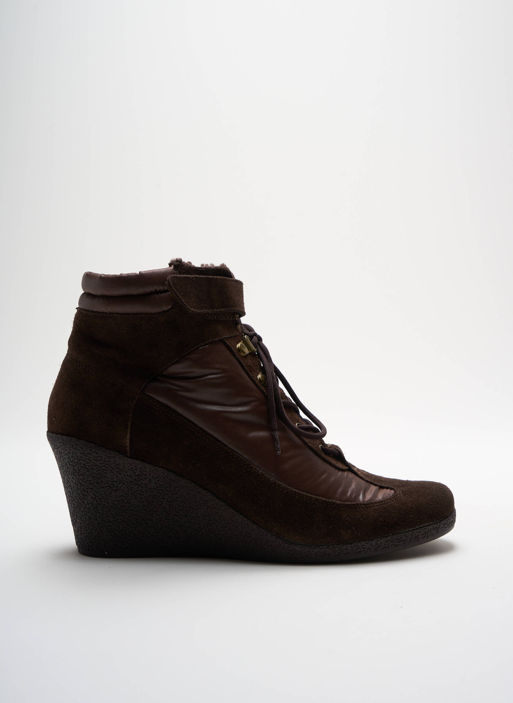 Batai/botai apvalus mygtukas kulnas nuo 7 iki 9 cm rudas NO NAME moteris