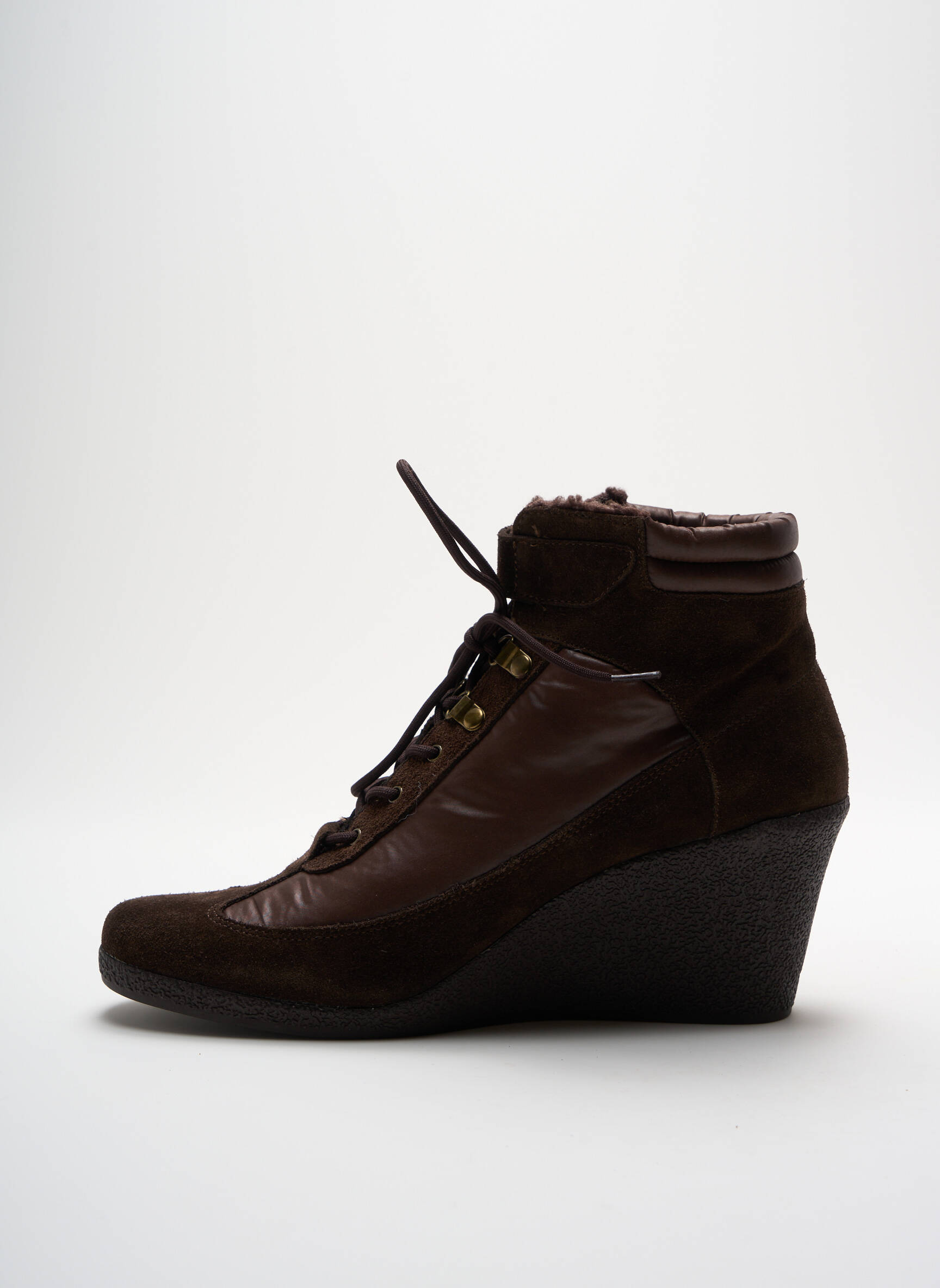 Batai/botai apvalus mygtukas kulnas nuo 7 iki 9 cm rudas NO NAME moteris