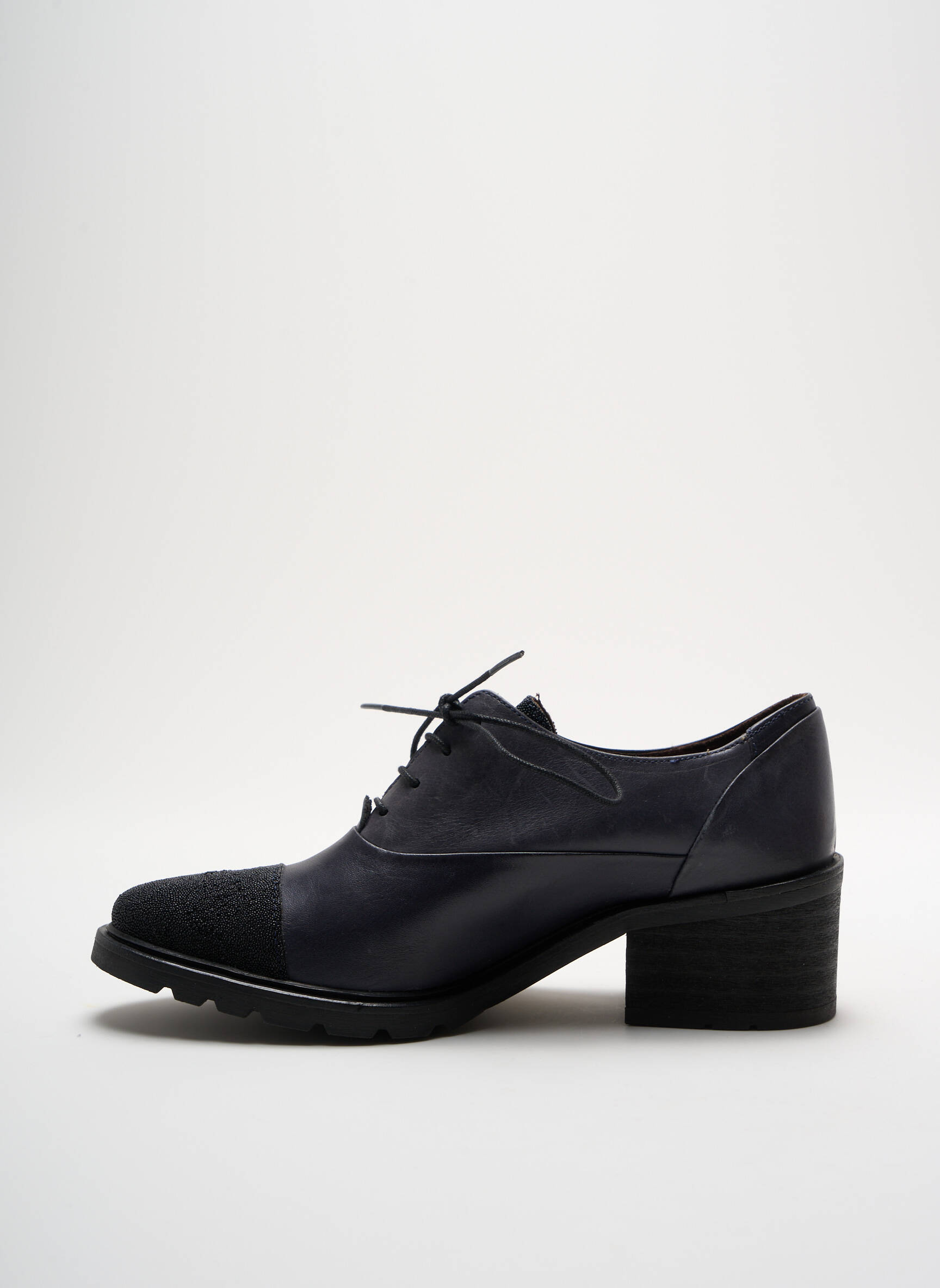 Derbiai satino audinys kulnas nuo 4 iki 6 cm juodas MINKA DESIGN moteris