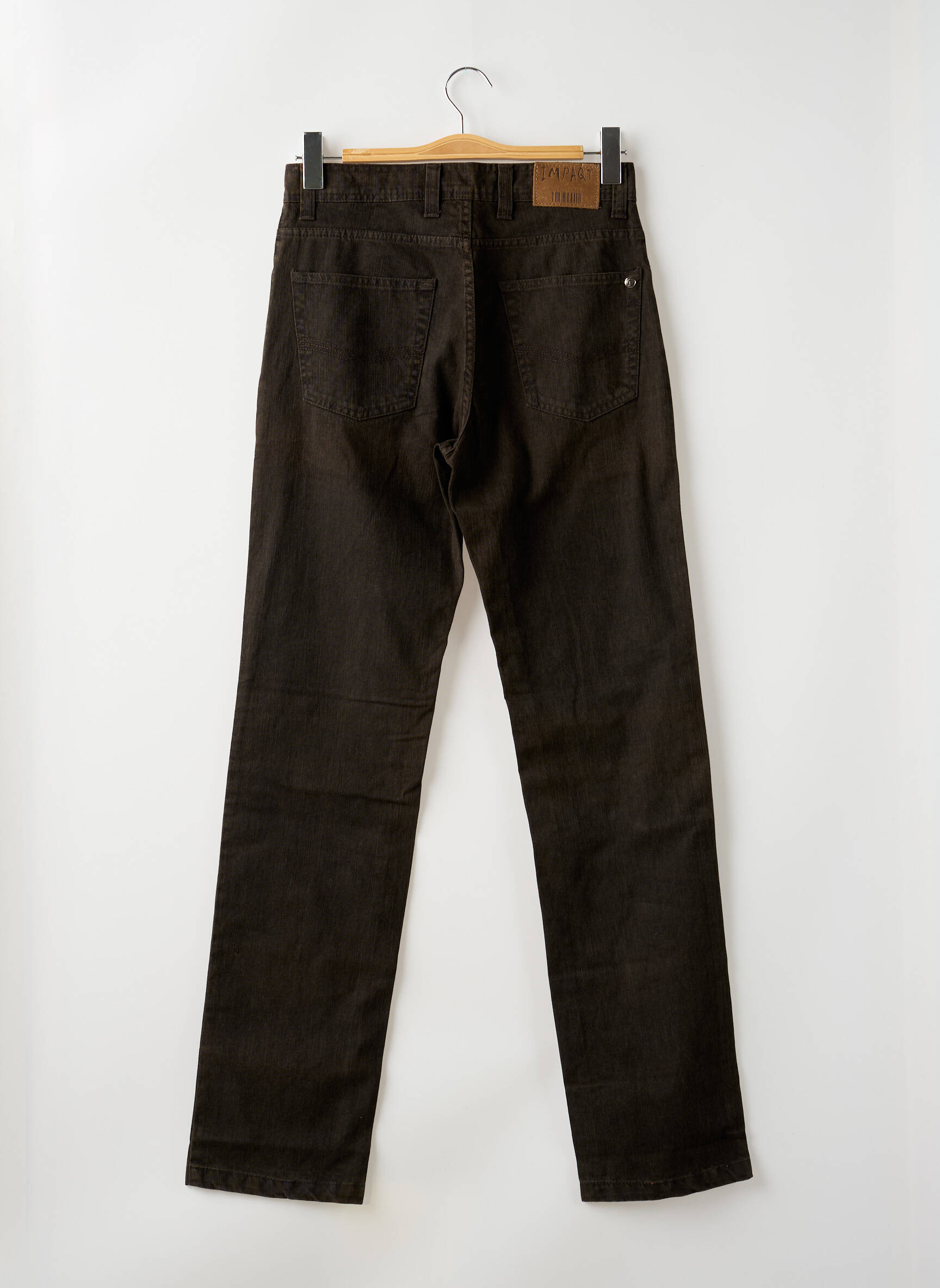 Tiesi kelnė tamprumas aukšta talija rudas IMPAQT moteris