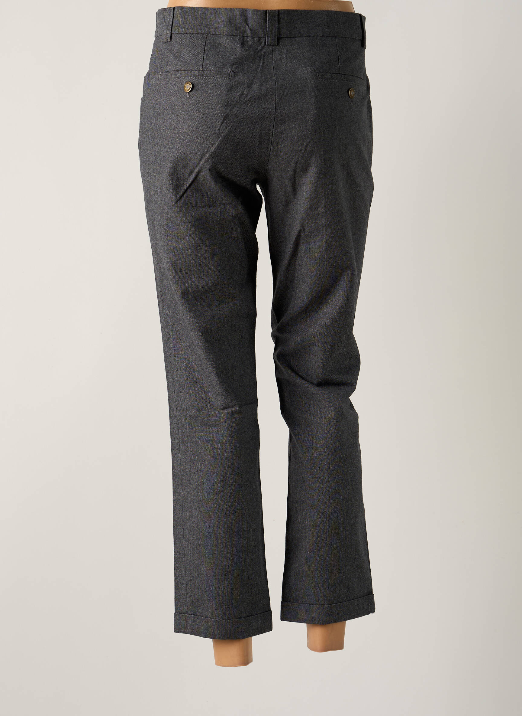 7/8 kelnės užtrauktukas po atvartu su kabliu normala dydis pilka MY PANTS moteris