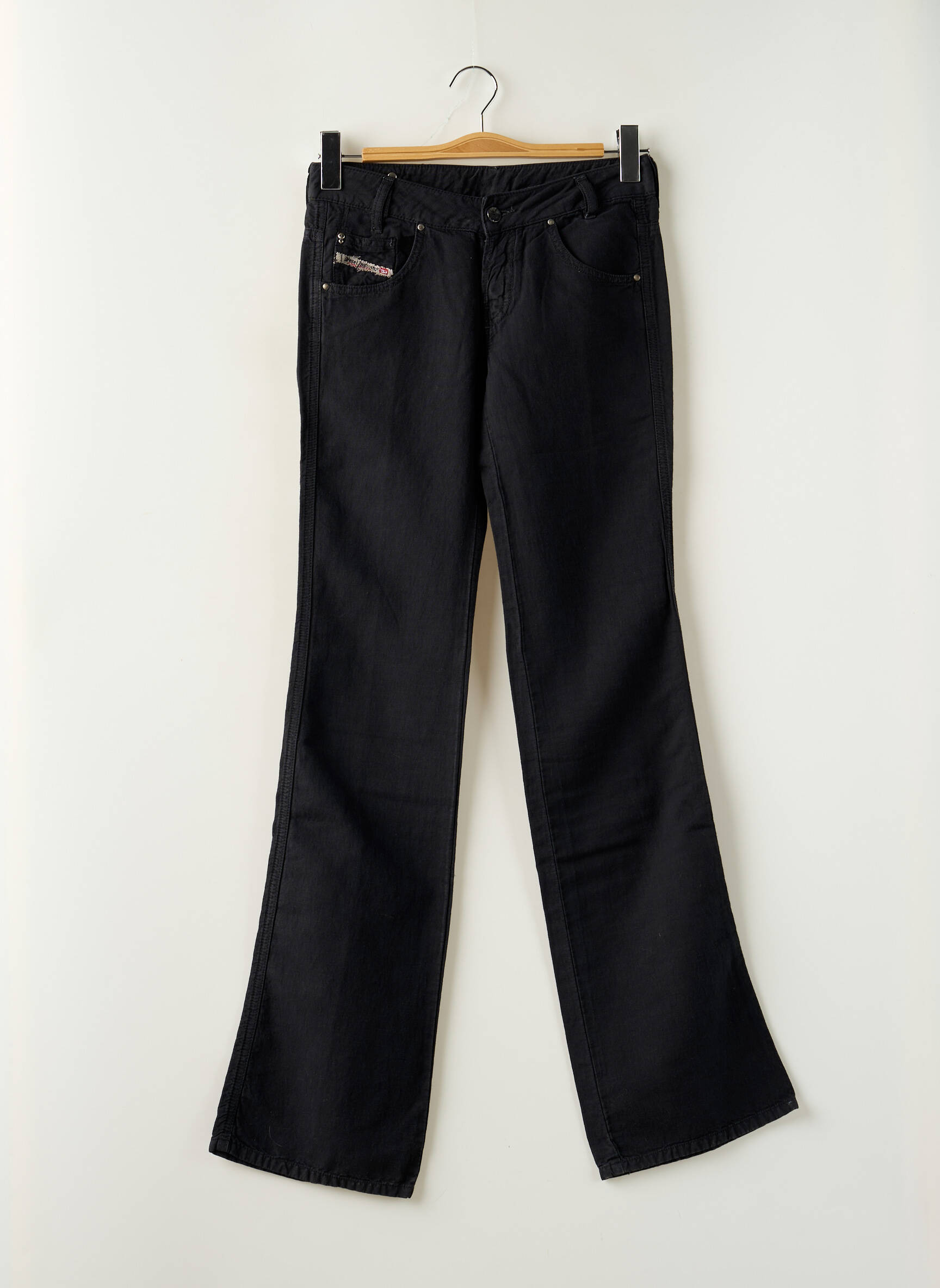 Bootcut džinsai kišenės maža dydžio juodas DIESEL moteris