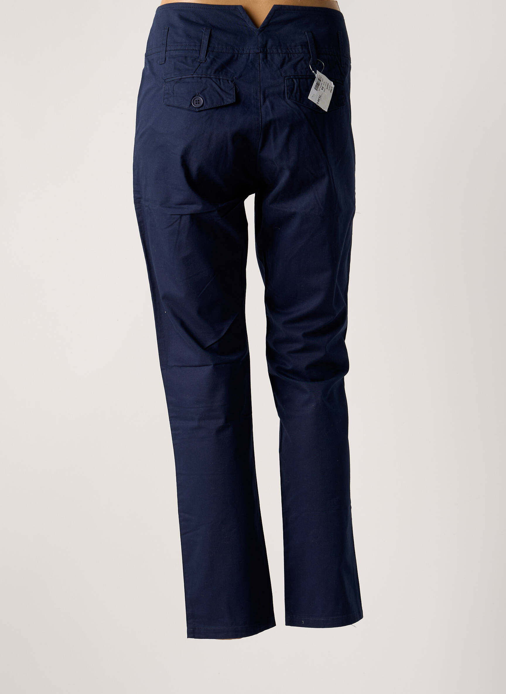Tiesi kelnė popelinos audinys, kuris pasižymi lygiu ir tankiu paviršiumi. aukšta talija mėlyna 2 TWO moteris