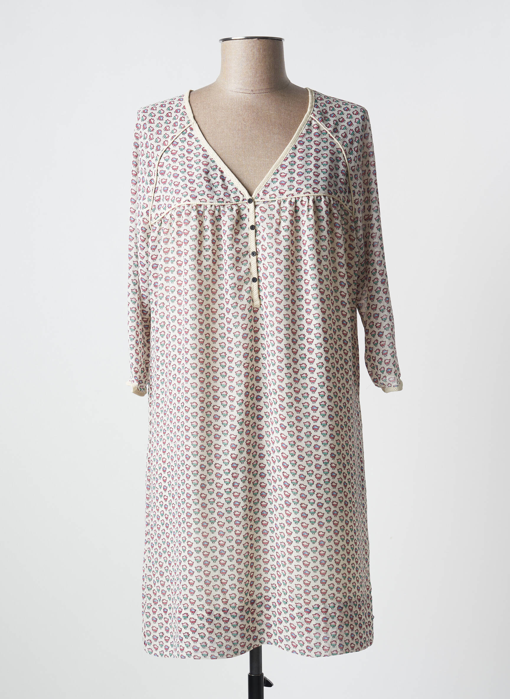 Pusilgių suknelė 3/4 rankovės 3/4 rankovės bežinis MAISON SCOTCH moteris