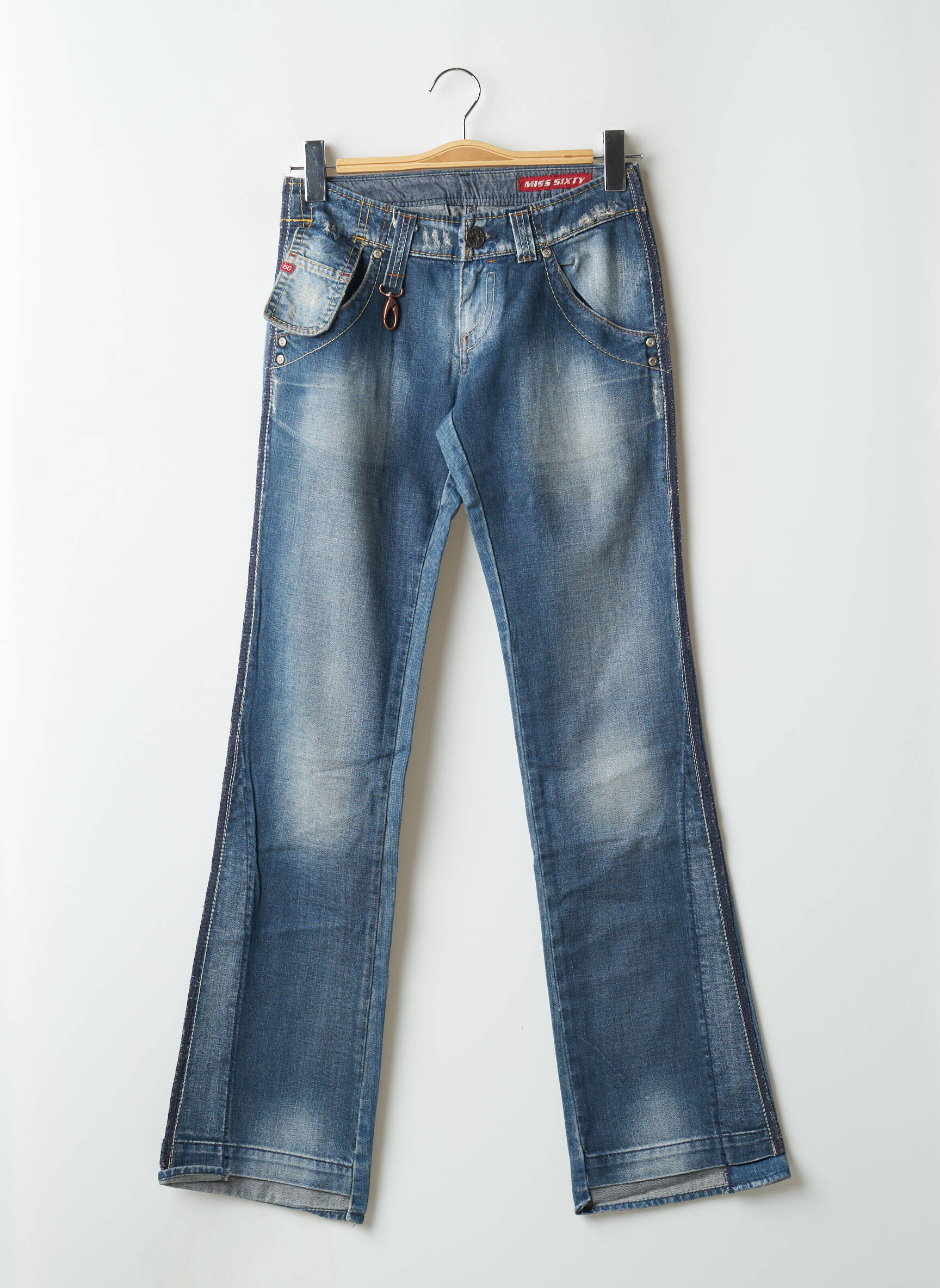 Bootcut džinsai tamprumas maža dydžio mėlyna MISS SIXTY moteris