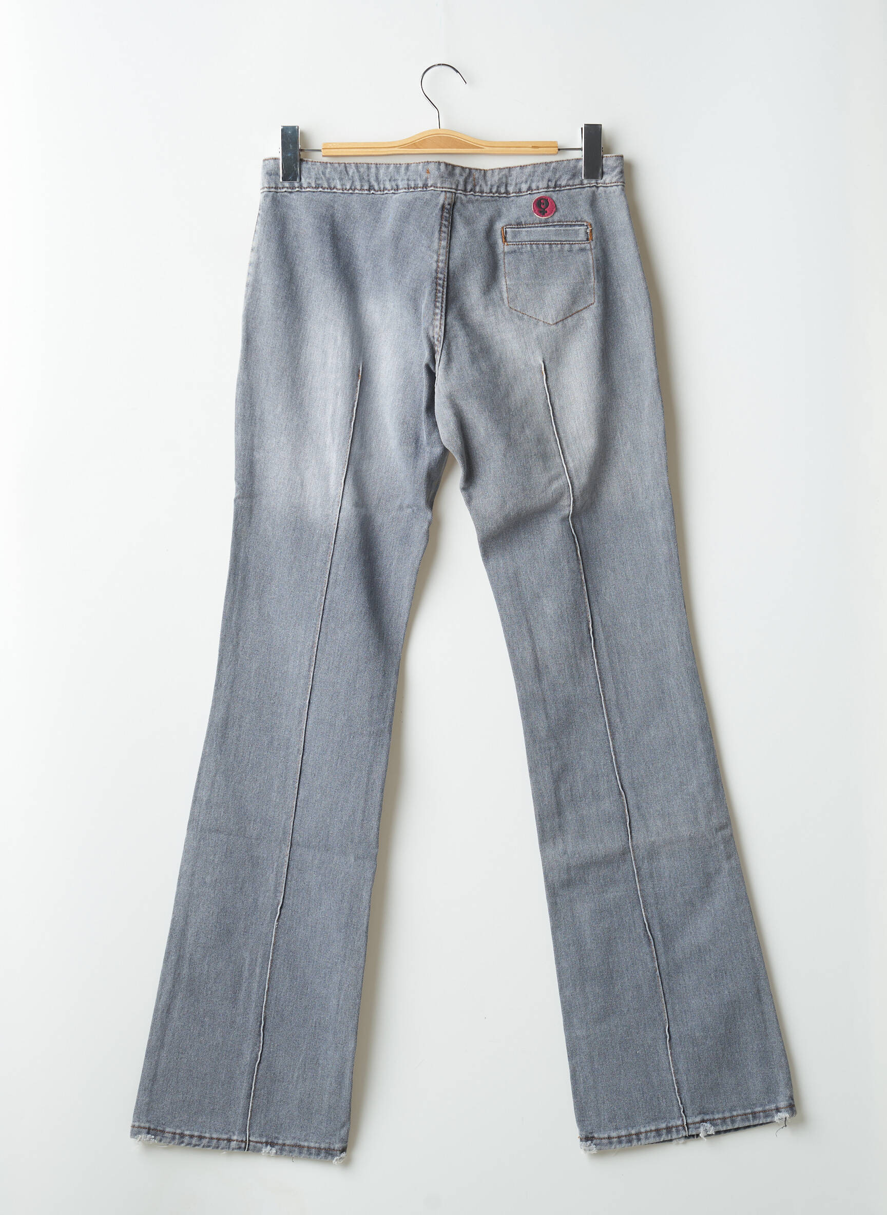 Bootcut džinsai užtrauktukas po lipduku uždarymas maža dydžio pilka CIMARRON moteris