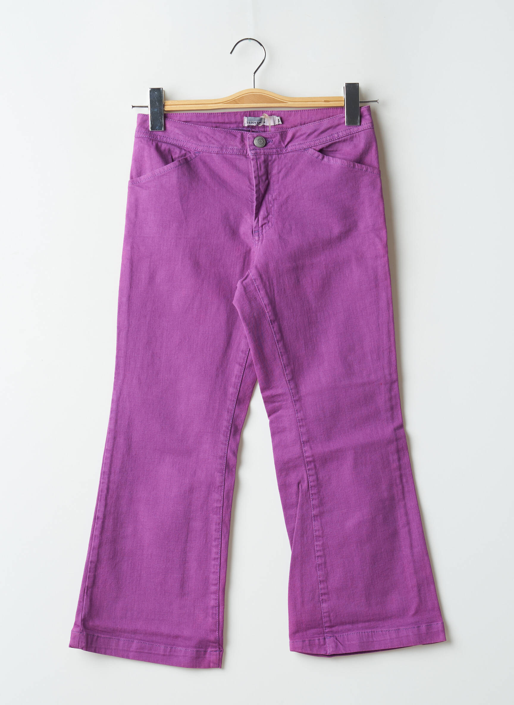 Flare tipo džinsai tamprumas violetinis TEDDY SMITH moteris