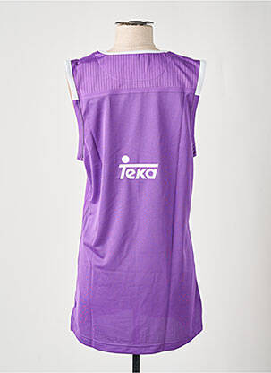 Marškiniai be rankovių tiesi kirpimas be rankų violetinis ADIDAS vyras