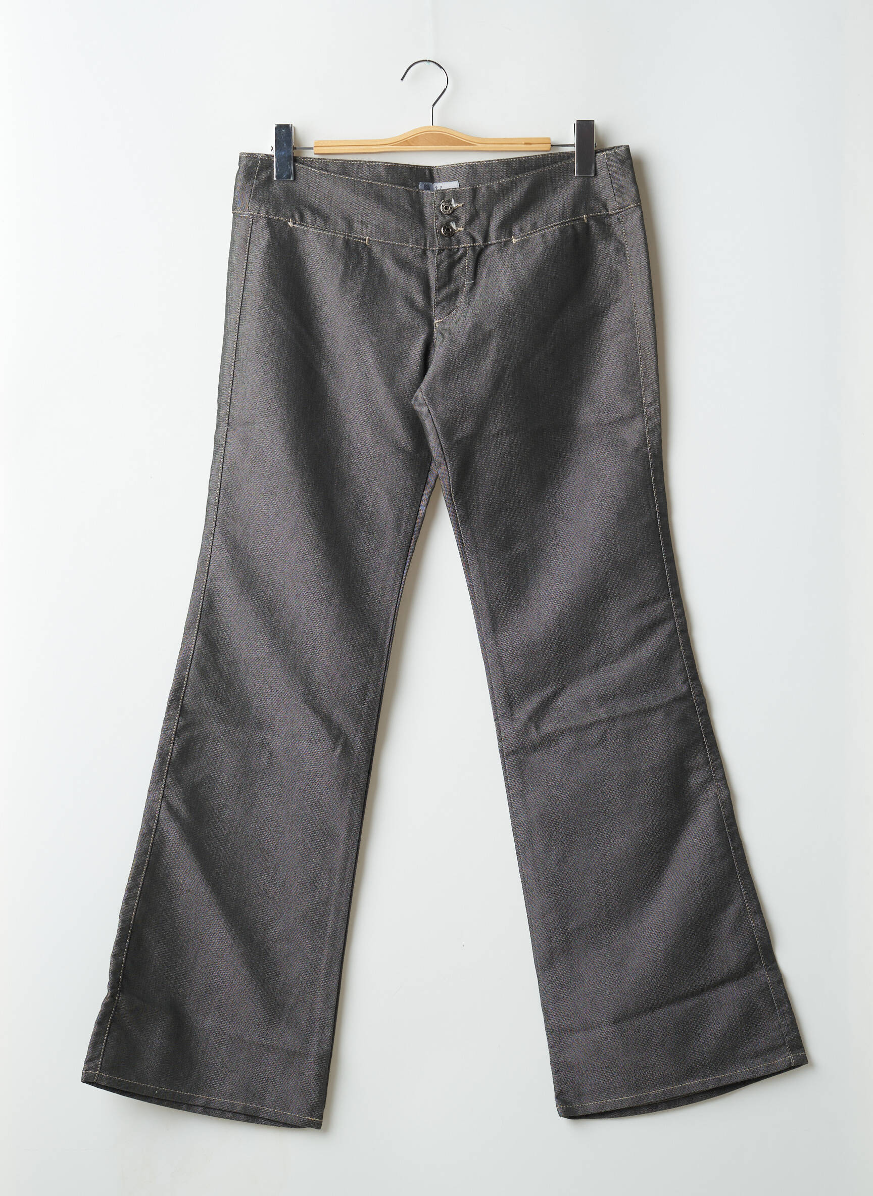 Bootcut džinsai kišenės maža dydžio pilka RWD moteris